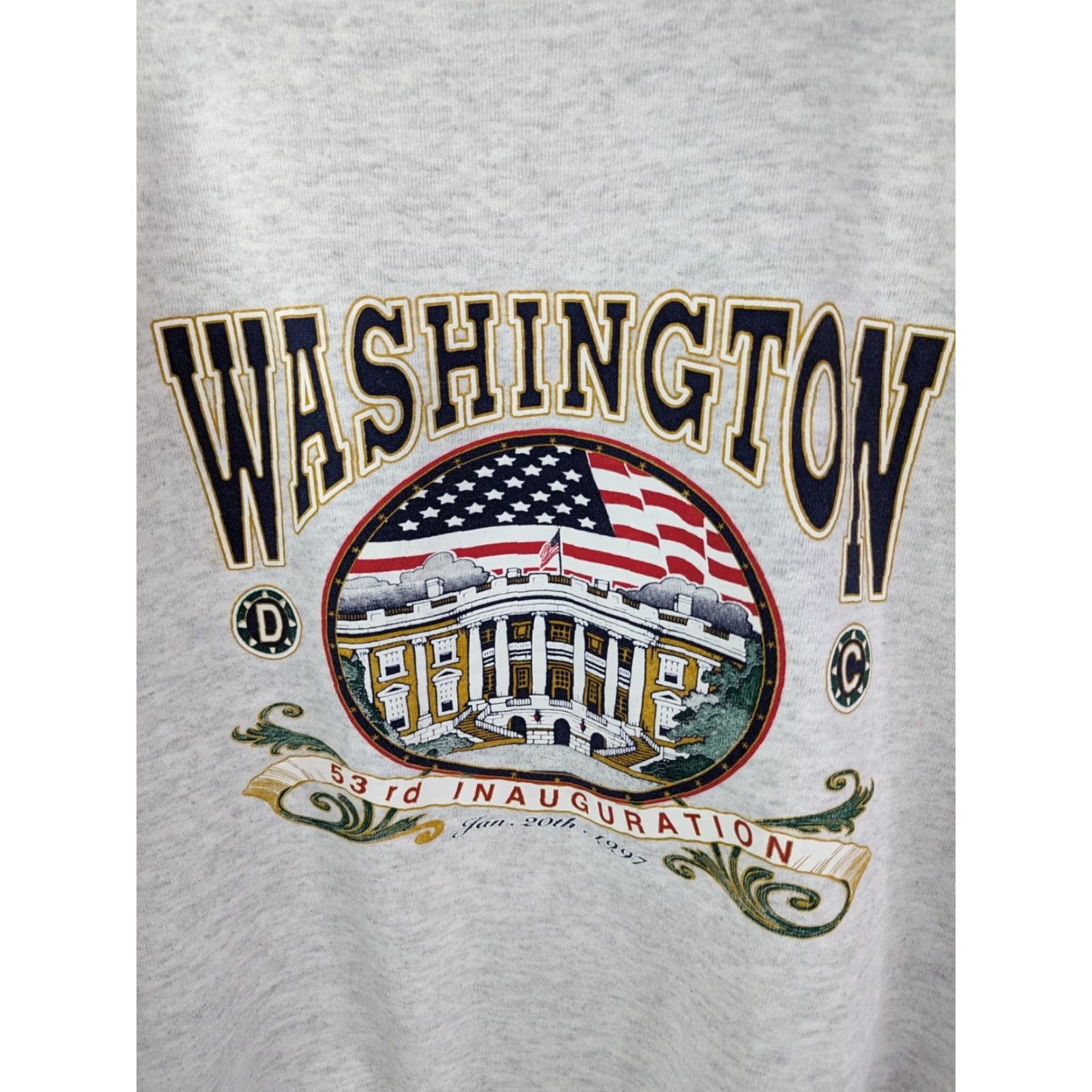 Vintage VINTAGE 1997 53rd Presidential Inauguration Bill Clinton Crewneck Sweatshirt XL Men White American Knitwear Pullover Shirts? Size US XL / EU 56 / 4 - 2 Thumbnail