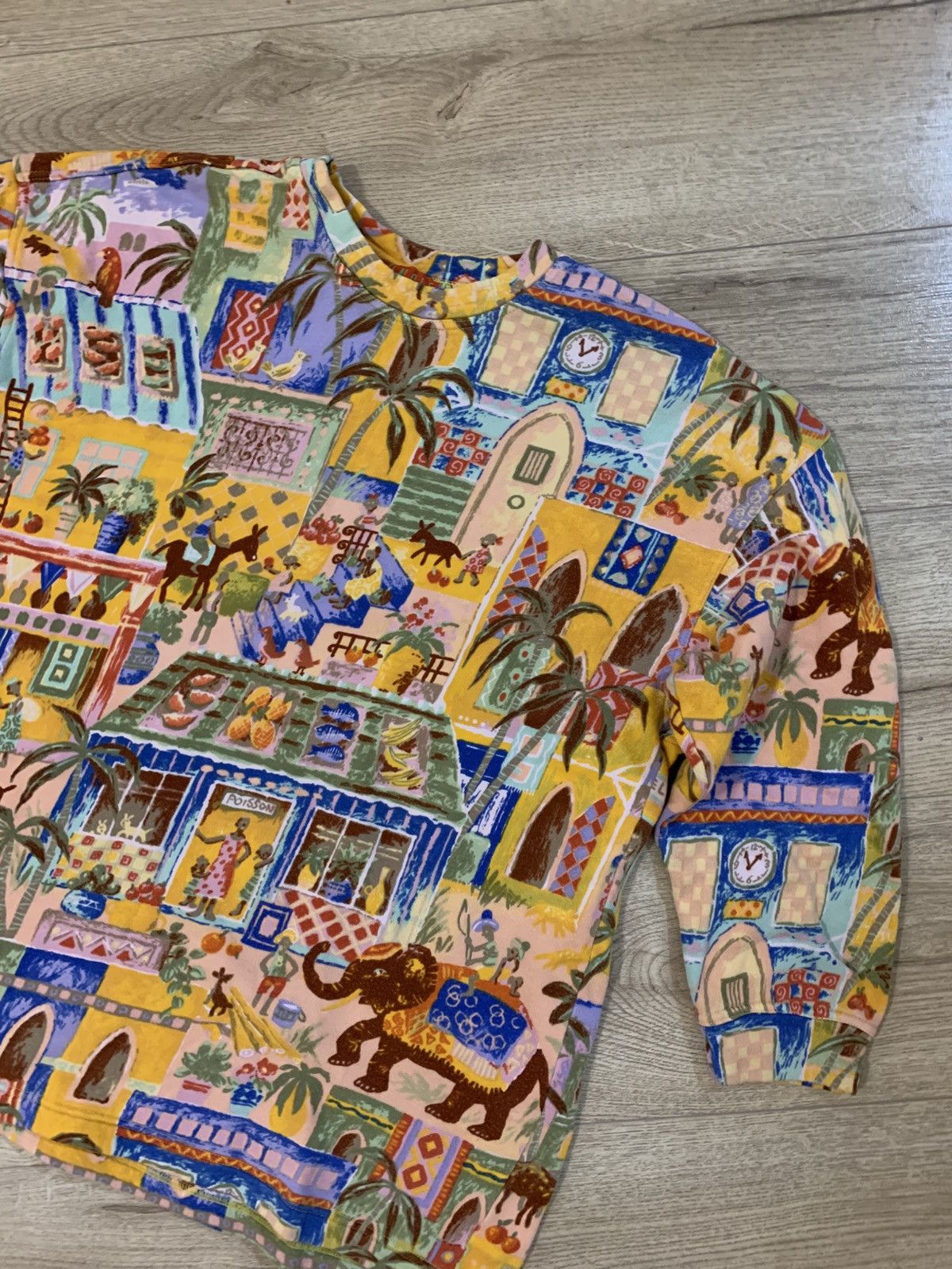Kenzo Vintage 80-90 Kenzo Jungle Graphic Cotton Sweatshirt (L) Size US L / EU 52-54 / 3 - 2 Thumbnail