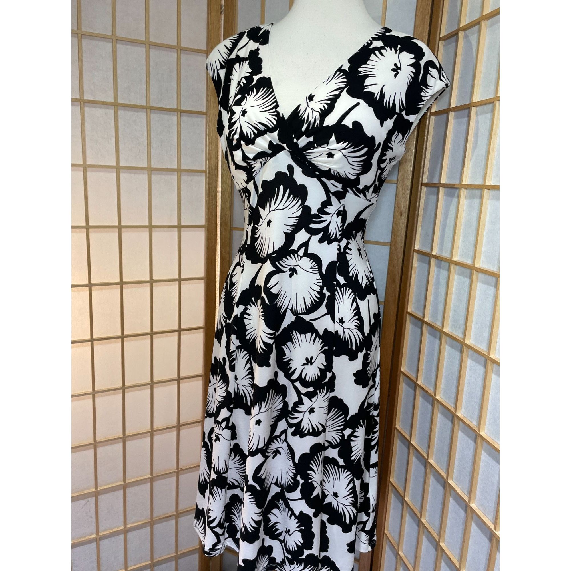 Chaps Chaps Sm Floral Fit & Flare Dress Size S / US 4 / IT 40 - 7 Thumbnail