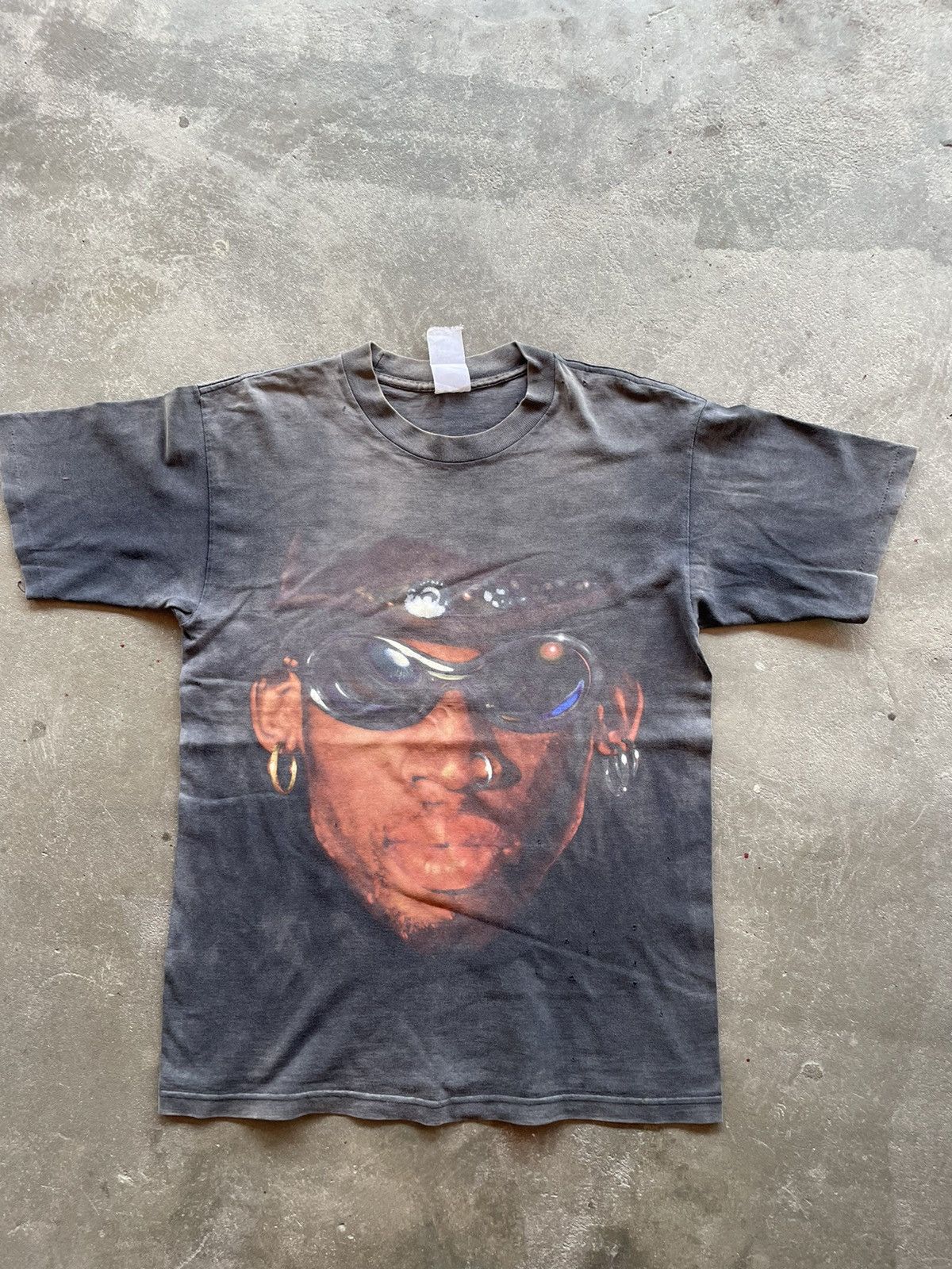 image of Vintage Dennis Rodman 90's VTG Tee in Black, Men's (Size Medium)