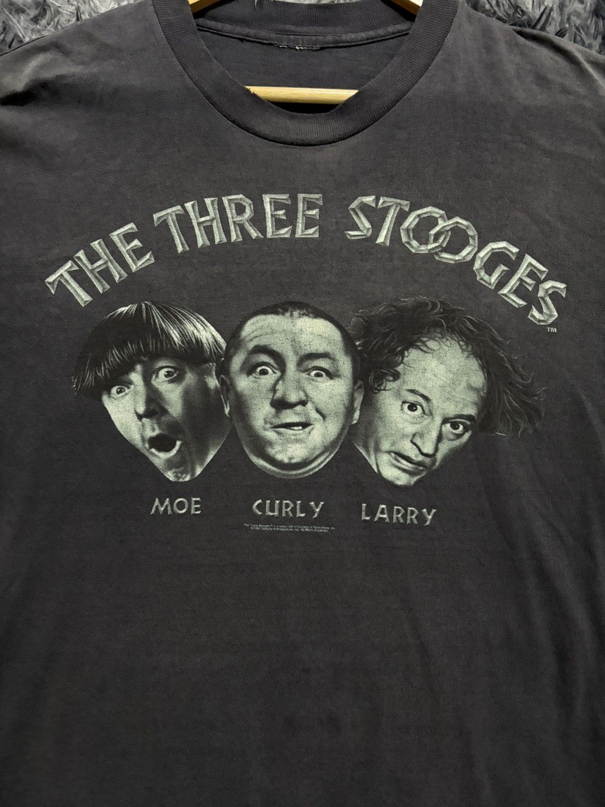 Vintage 🔥HOT🔥 VINTAGE 90's THE THREE STOOGES VERY RARE TEE Size US XL / EU 56 / 4 - 2 Thumbnail