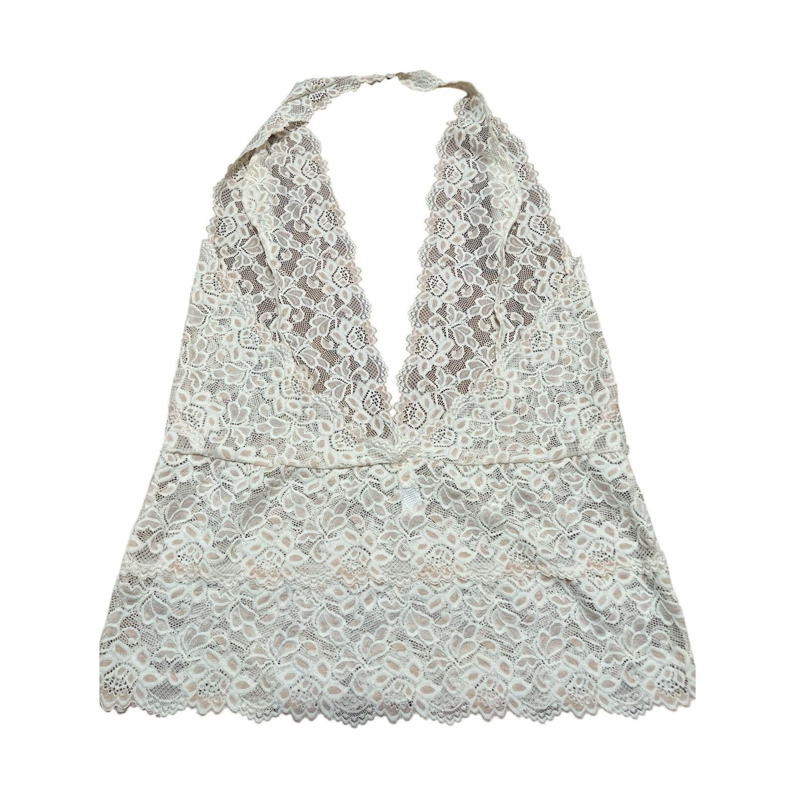 & Other Stories Frederick's of Hollywood SZ 1X Jessica Lace Whit Top A003123 Size ONE SIZE - 8 Thumbnail