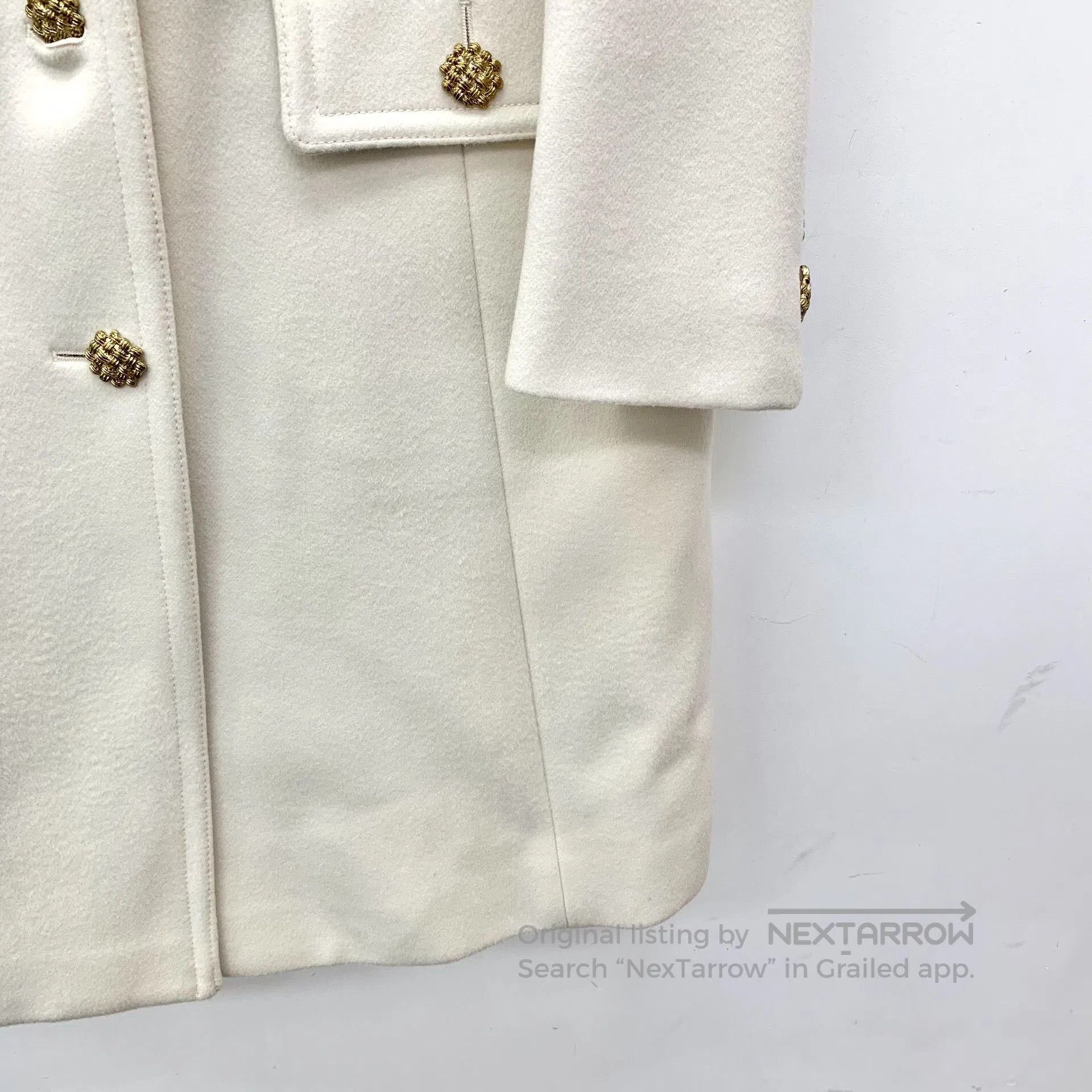 Gucci Gucci White Wool Double G Embroidery Coat. Size US L / EU 52-54 / 3 - 4 Thumbnail