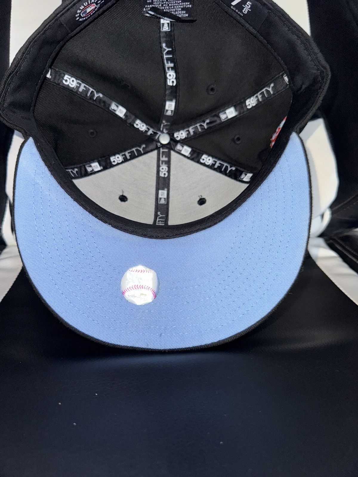 MLB × New York Yankees Yankees New Era 5950 Patch Black Hat Flame Logo Size 7 5/8 Size ONE SIZE - 5 Thumbnail