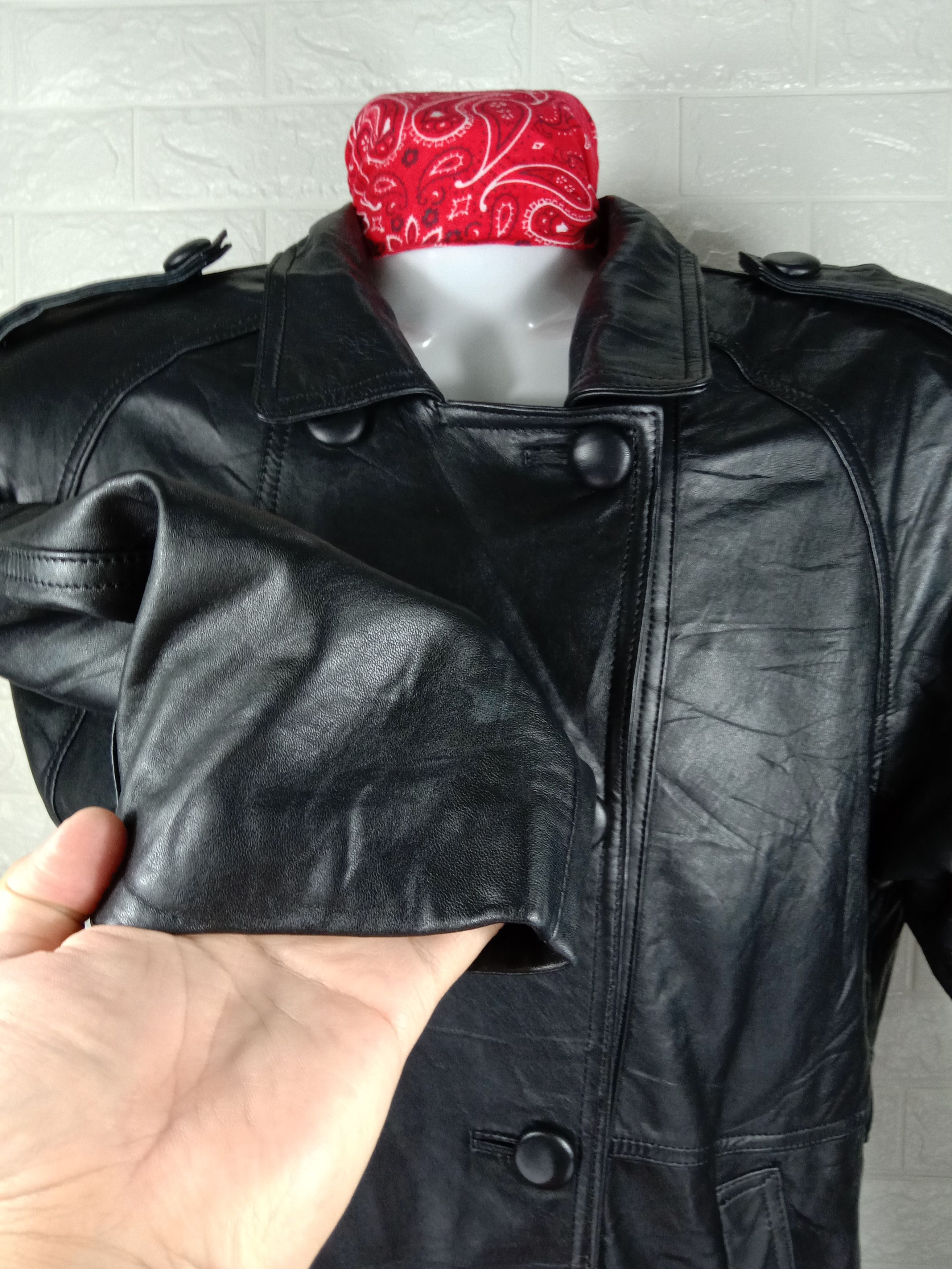 Japanese Brand Vintage Black Leather Jacket Size US L / EU 52-54 / 3 - 9 Thumbnail