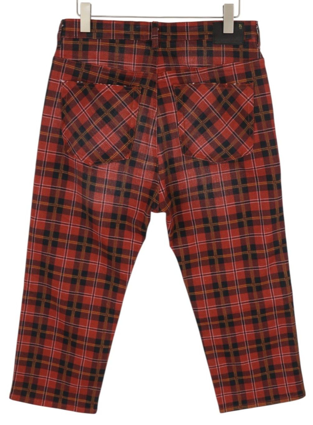 R13 TAILORED DROP 27 Ash Red Plaid 85766 Size 27" / US 4 / IT 40 - 2 Thumbnail