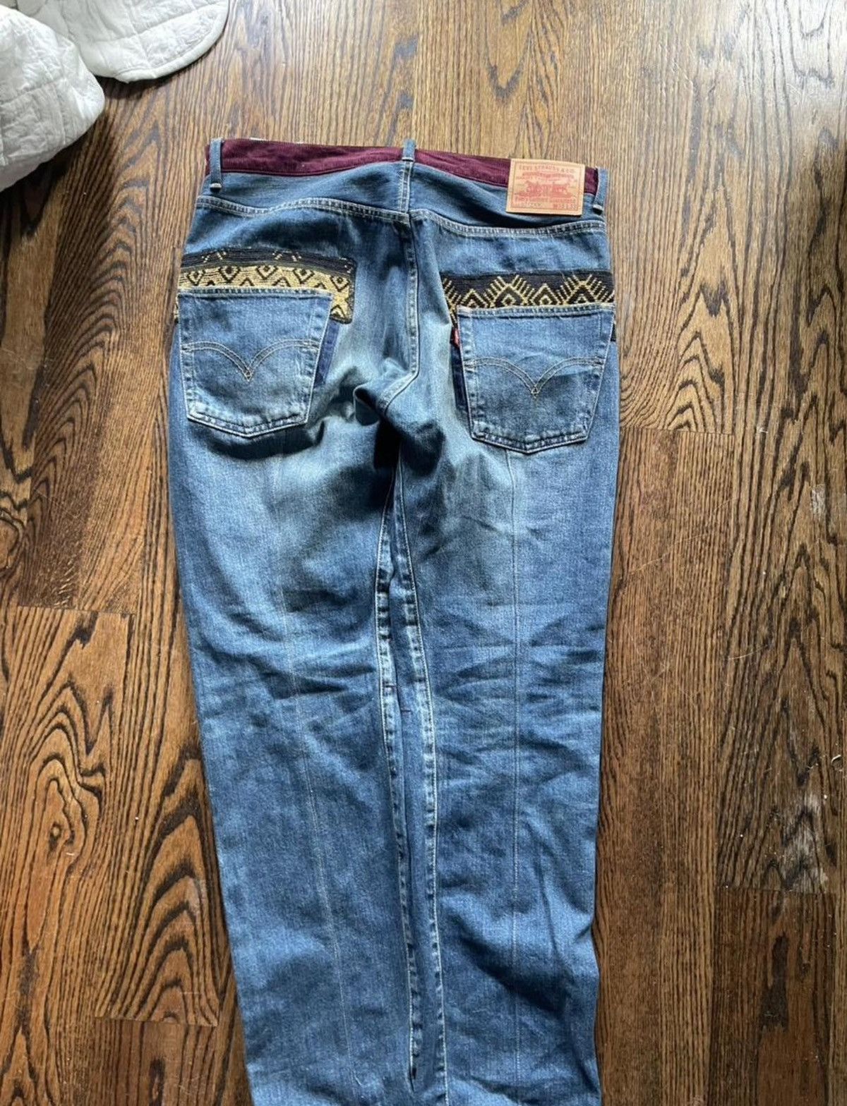 Junya Watanabe × Levi's unya Watanabe MAN x Levi’s patchwork denim super rare piece Size US 32 / EU 48 - 4 Thumbnail
