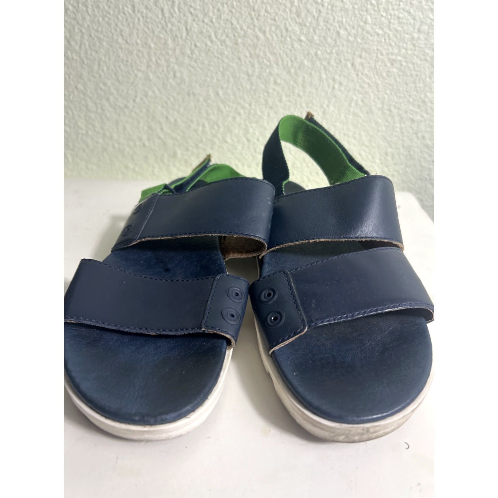 SOREL Sorel Womens Sandal Size 7 Strappy Ankle Strap Leather White Blue Green Color Casual Shoes Womens Size US 7 / IT 37 - 5 Thumbnail