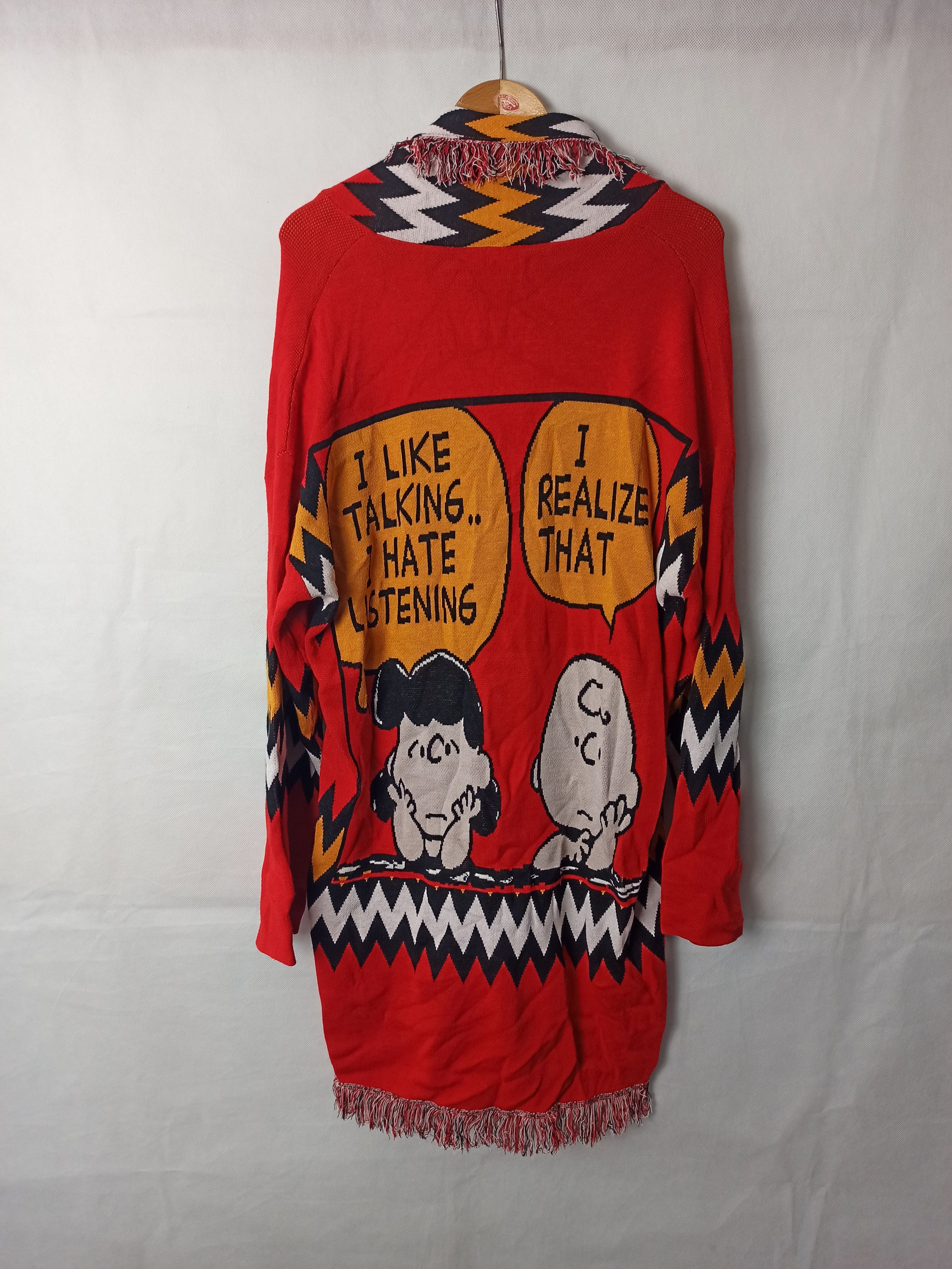 Vintage Frogbox x Peanuts coatigan cardigan poncho coat Grailed