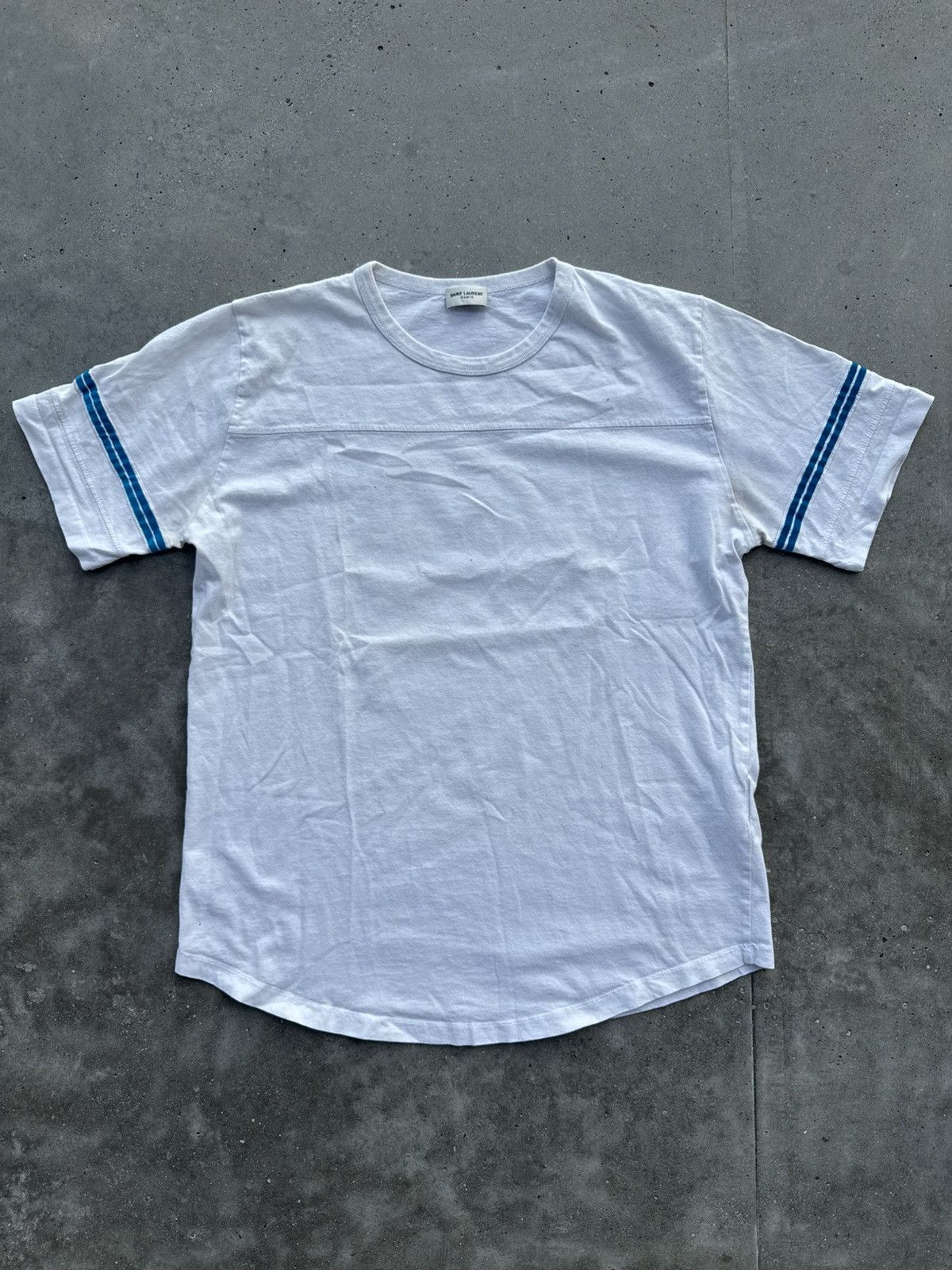 Saint Laurent Paris Saint Laurent Paris Ysl 50s Vintage Logo tees Hedi Slimane Size US M / EU 48-50 / 2 - 3 Thumbnail