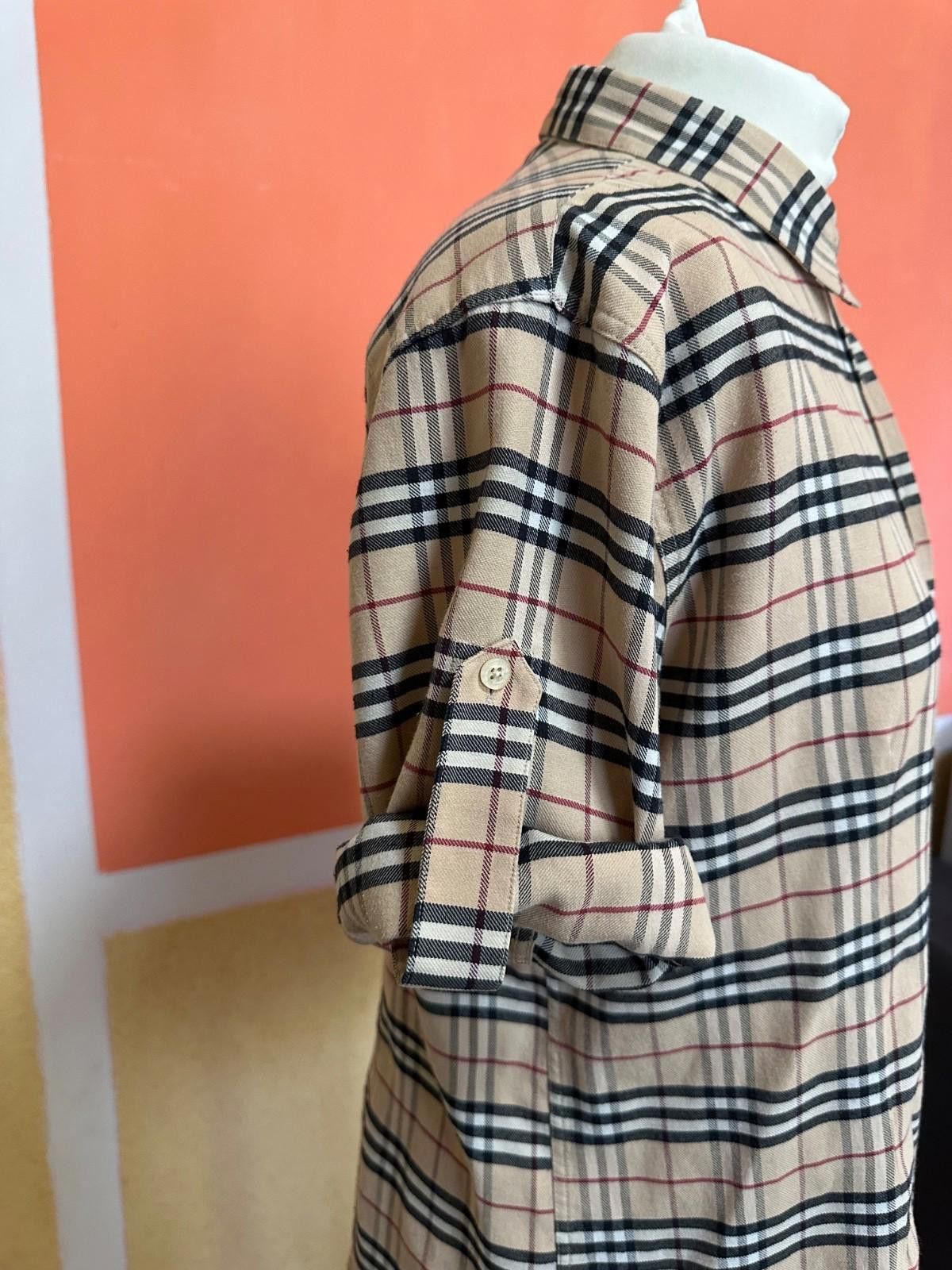 Burberry Women's BURBERRY London Nova Check Cotton Shirt Button-Up Size XL / US 12-14 / IT 48-50 - 5 Thumbnail