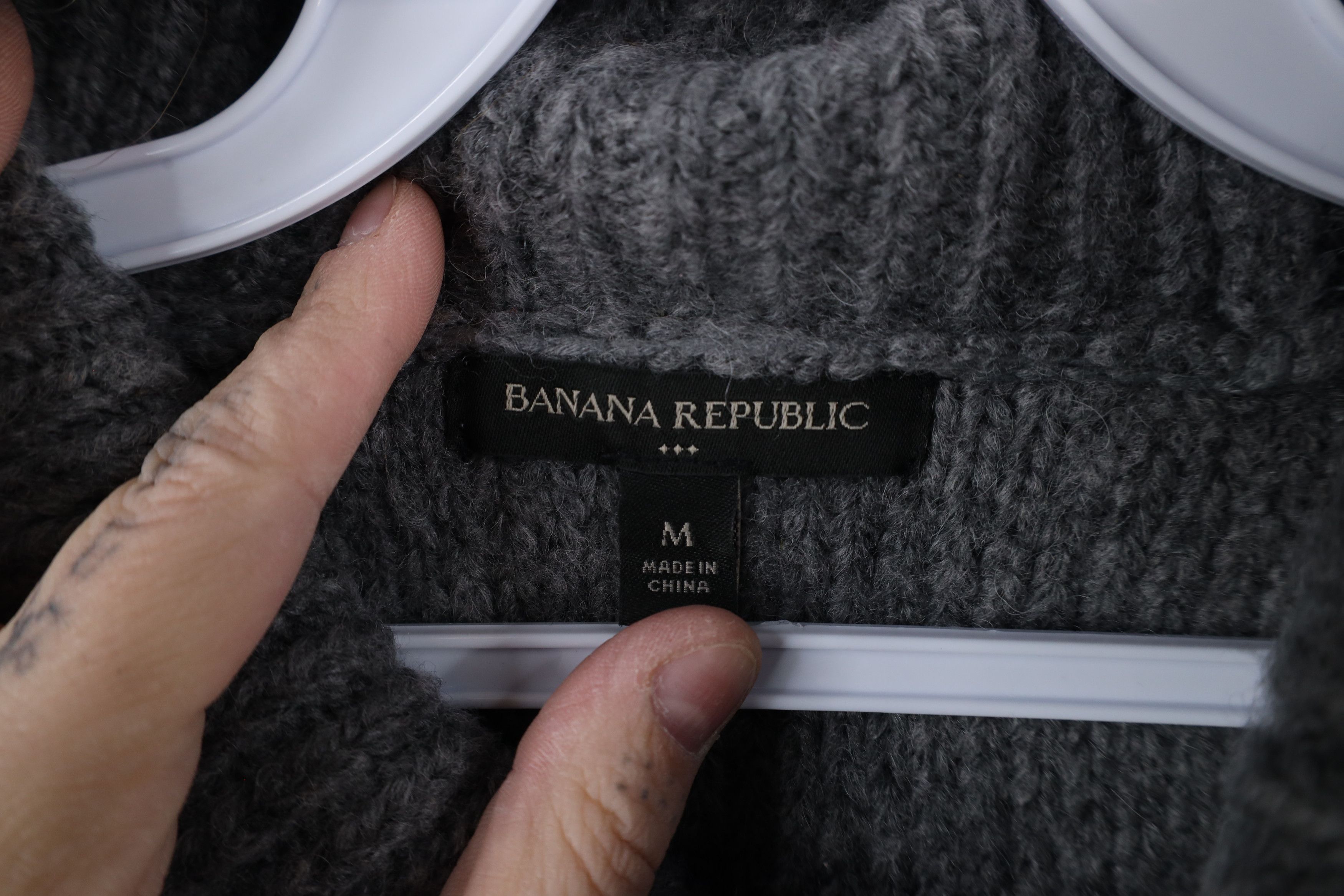 Banana Republic × Vintage Vintage Banana Republic Wool Blend Knit Turtleneck Sweater Size M / US 6-8 / IT 42-44 - 4 Thumbnail