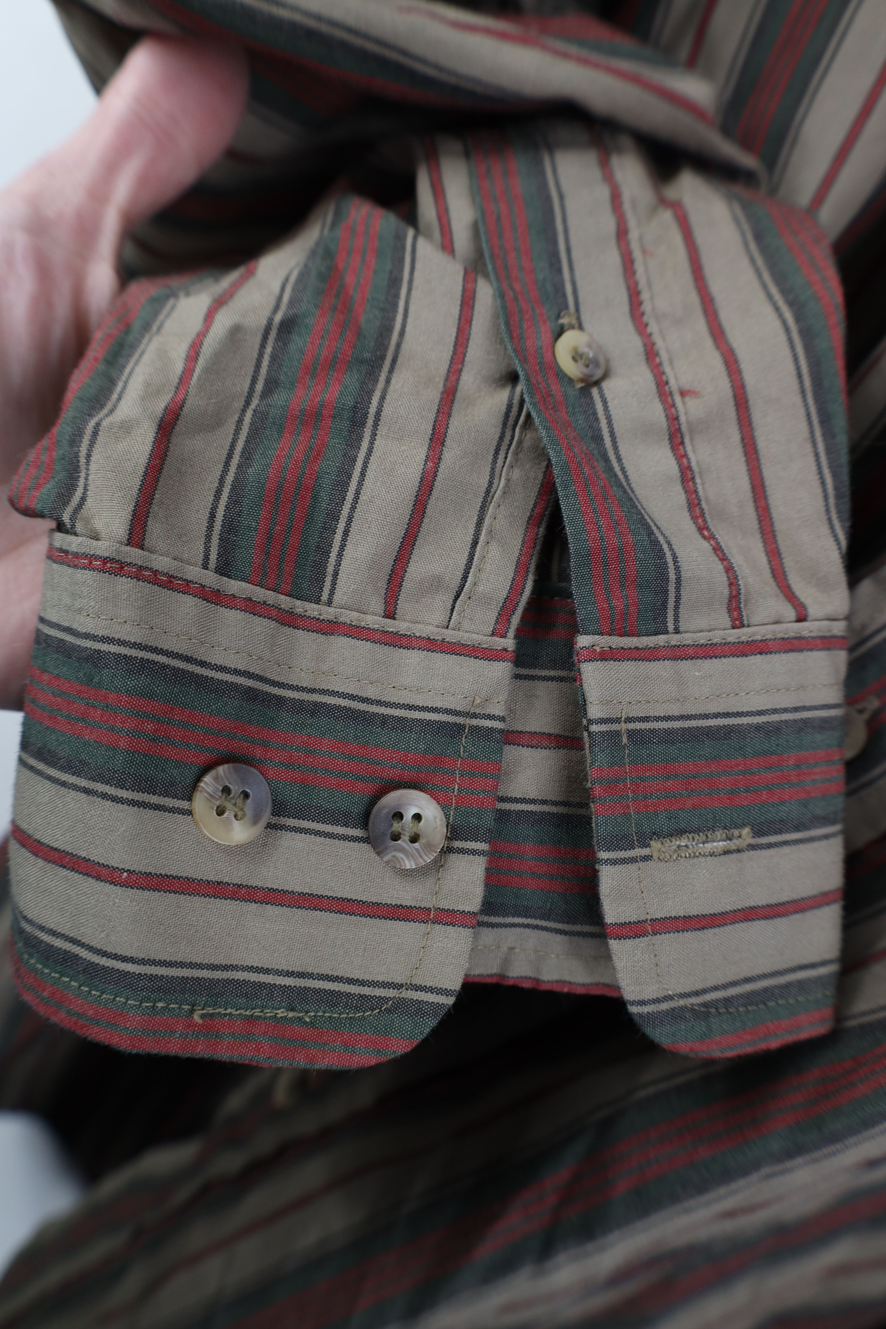 Vintage Vintage 90s Streetwear Striped Collared Button Down Shirt Size US XL / EU 56 / 4 - 5 Thumbnail