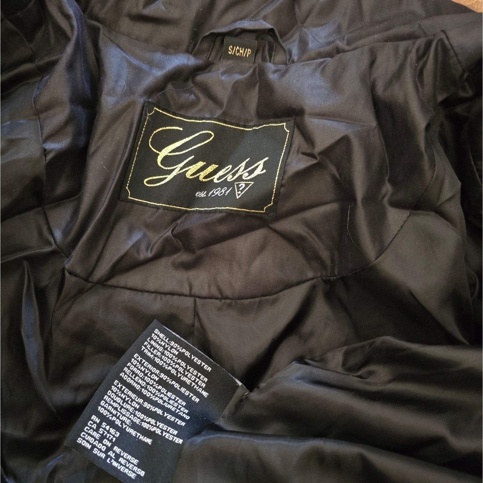 Guess Black Detailed | GUESS | Puffer Zip Up w/Belt Size S / US 4 / IT 40 - 5 Thumbnail