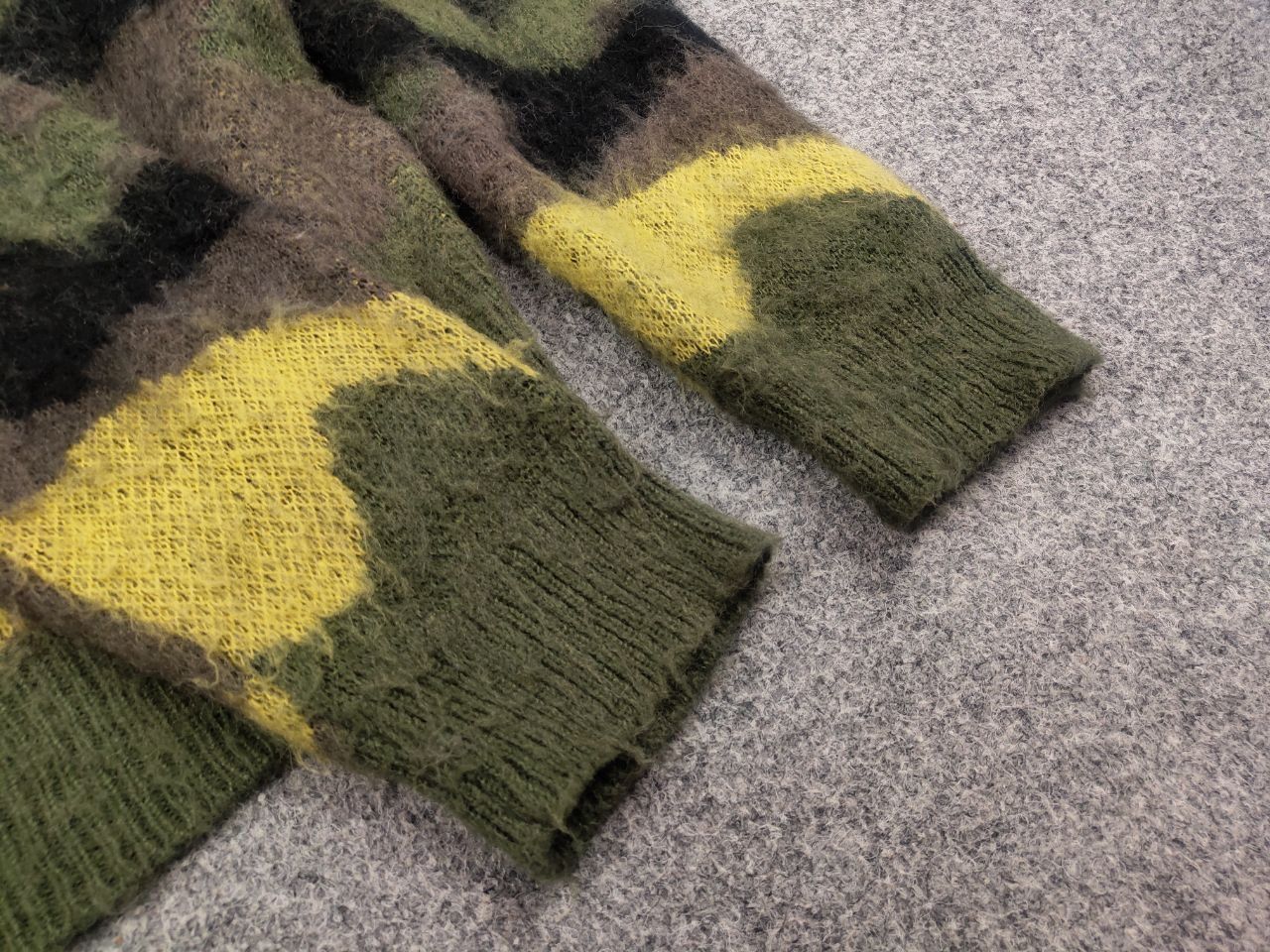 Corteiz Corteiz Mohair Blend Knit Sweater Gutta Green Camo Oversized Size US S / EU 44-46 / 1 - 8 Thumbnail