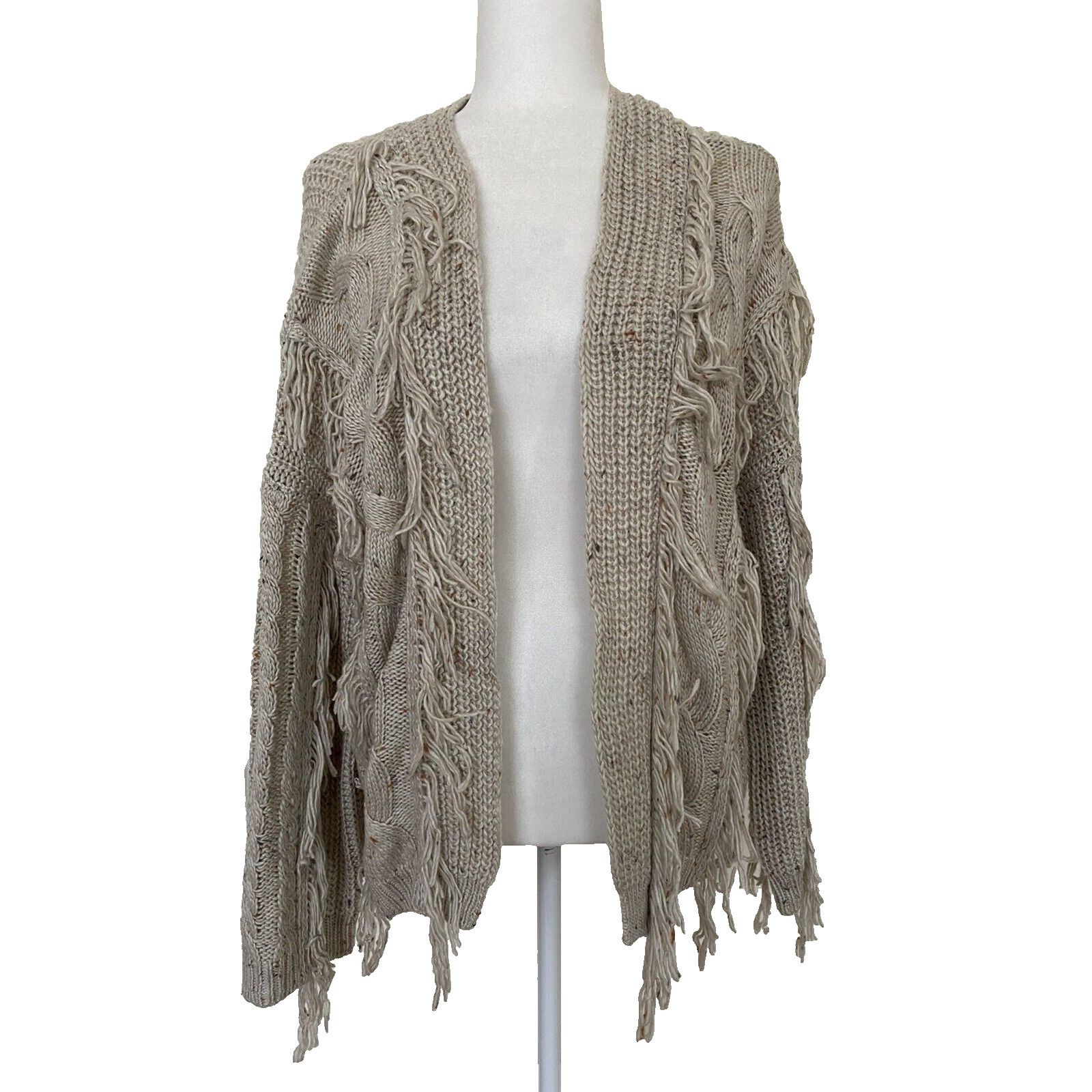 BP. BP cardigan beige women knitted sweater size M A003134 Size M / US 6-8 / IT 42-44 - 1 Thumbnail