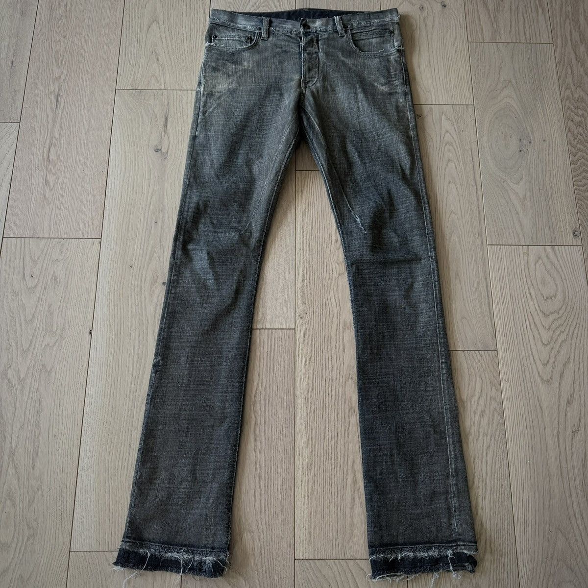 こ*ぎ様 fw09 rick owens drkshdw coated jean Rick Owens × Rick Owens Drkshdw FW09 “Crust” Coated Denim | Grailed