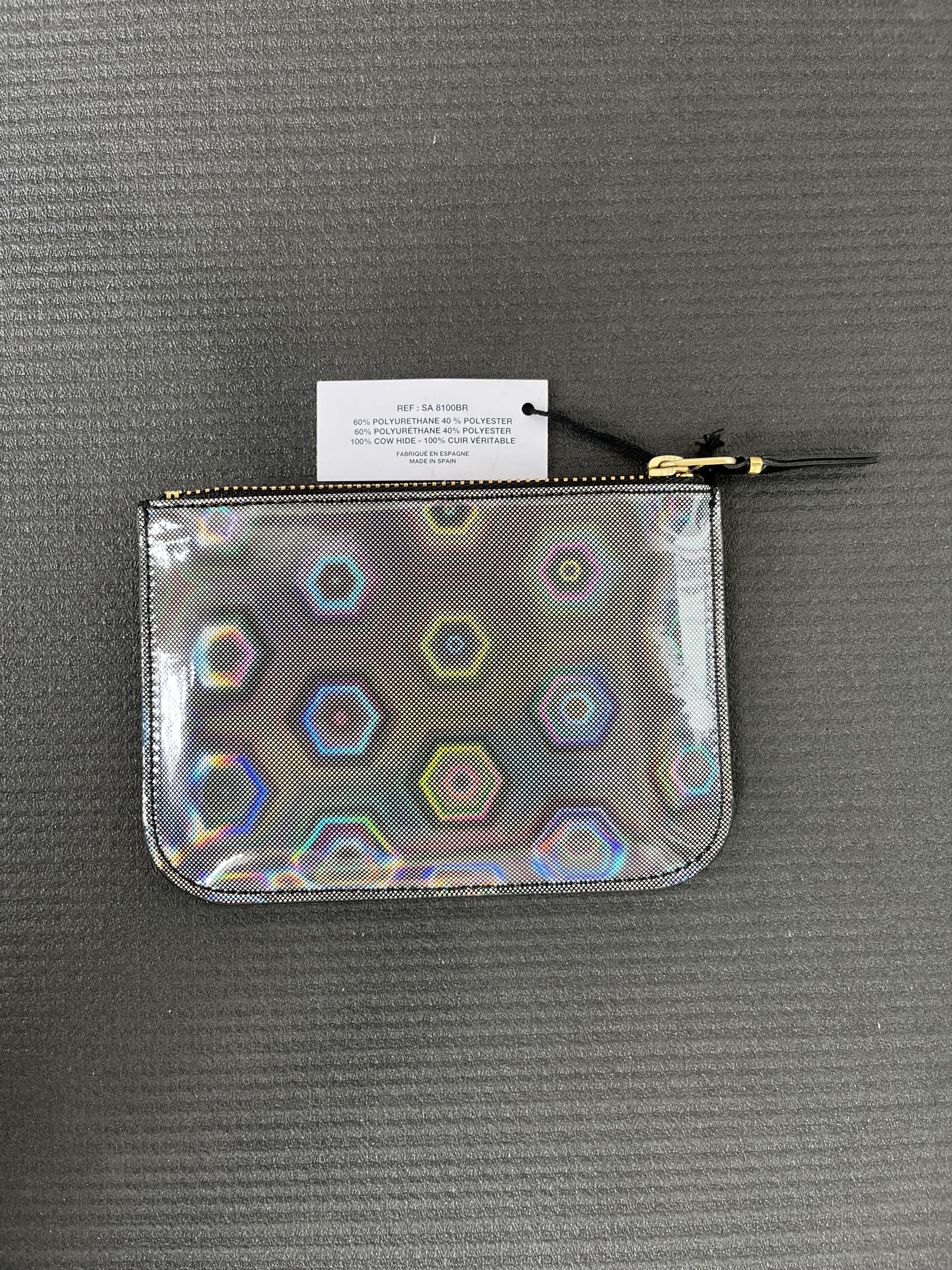 Comme des Garcons Comme des Garcons Zip Pouch Wallet Silver Rainbow Size ONE SIZE - 3 Thumbnail