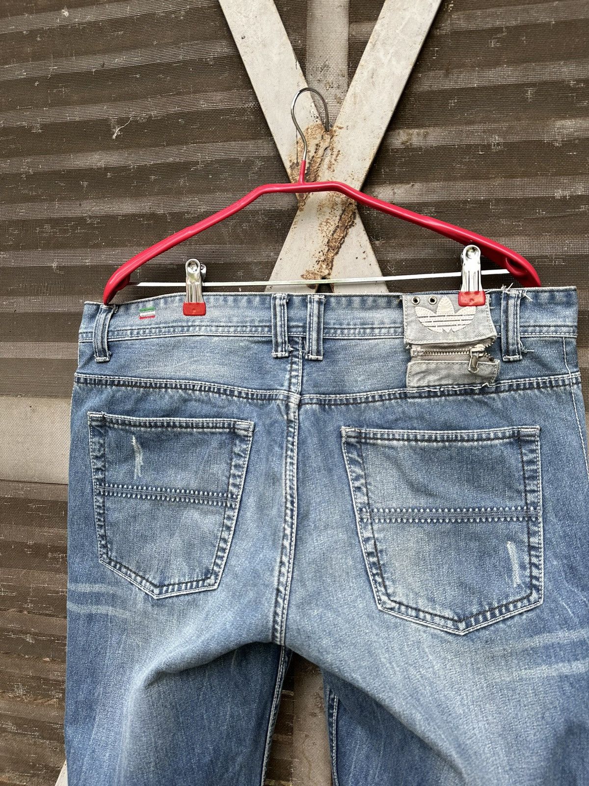 Adidas × Diesel **rare**DIESEL X ADIDAS 3 Striped Lined Denim Size US 36 / EU 52 - 9 Thumbnail