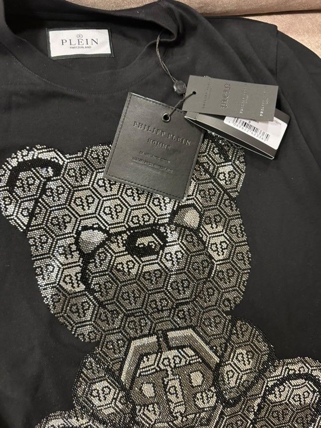 Philipp Plein ROUND NECK T-SHIRT 3D TEDDY Size US S / EU 44-46 / 1 - 2 Thumbnail