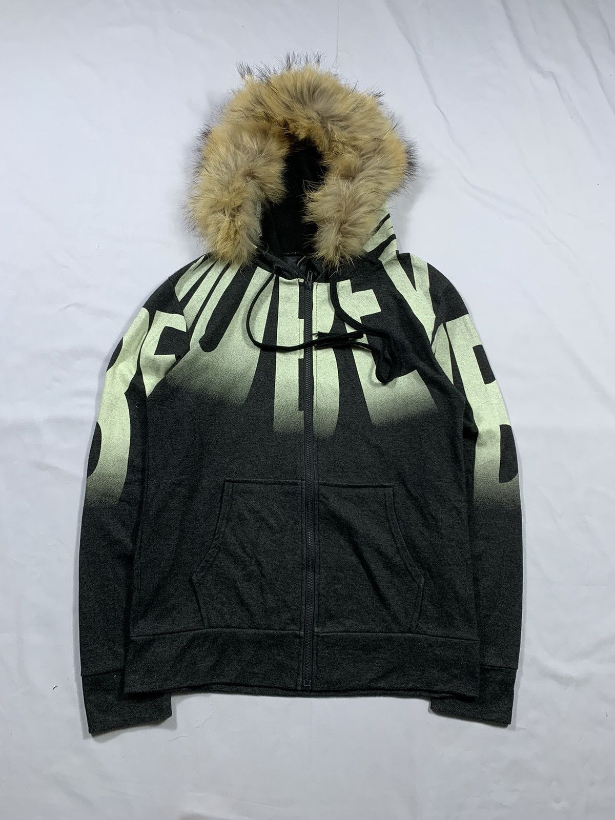 Undefined Japan faux fur zip hoodie if6w9 LgB style