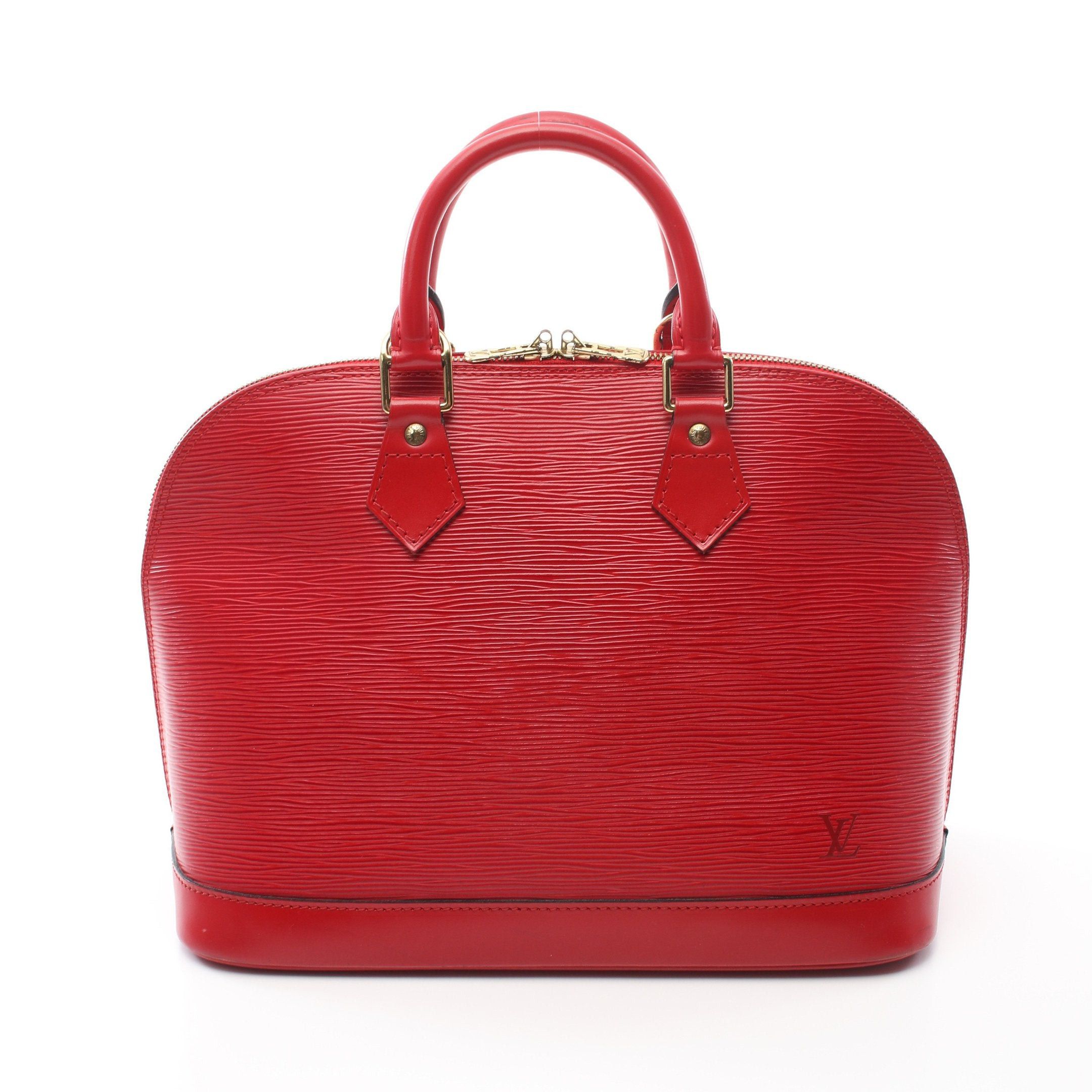 Louis Vuitton Alma Epi Castilian Red Handbag Leather