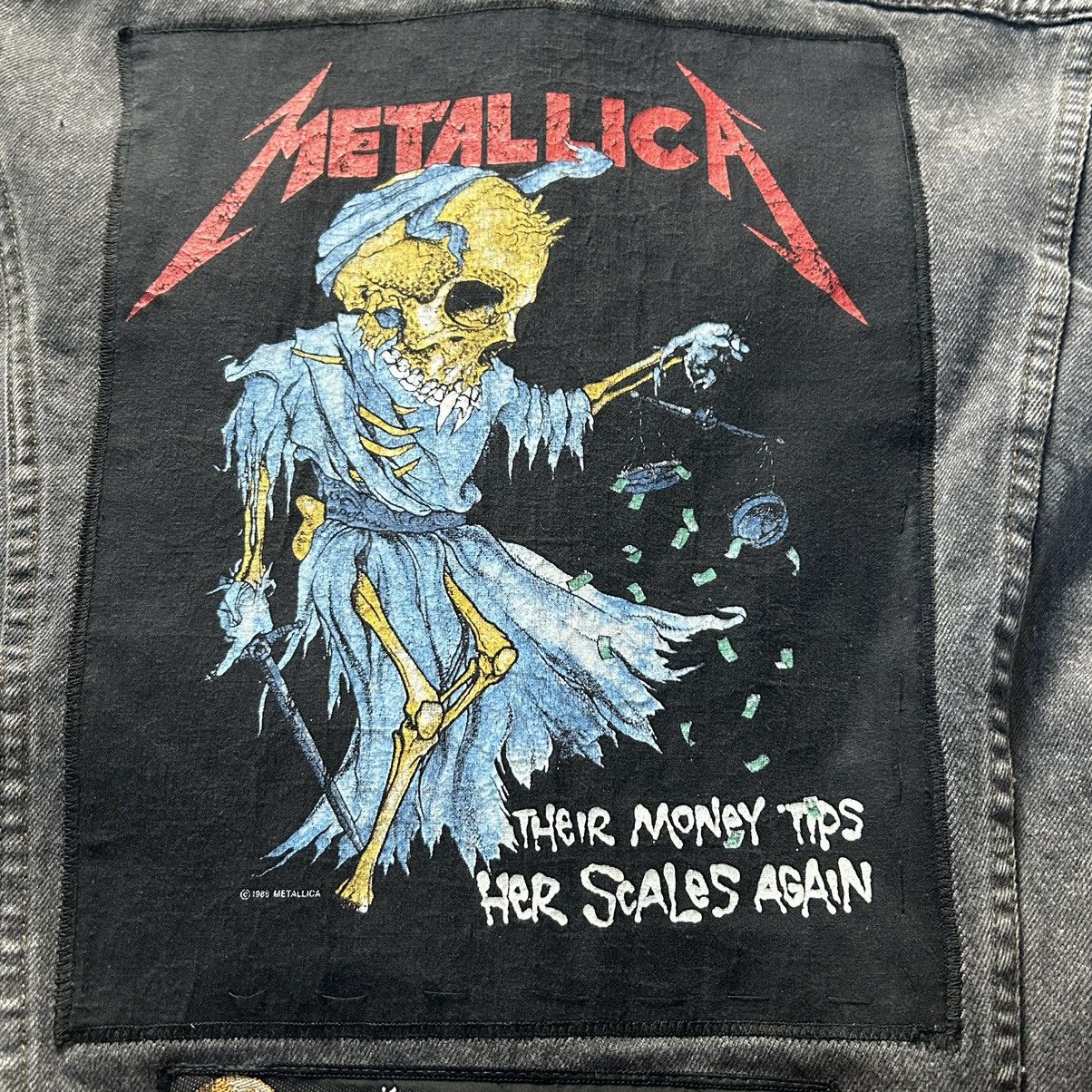 Levi's Vintage Clothing × Metallica × Vintage Vintage 90s Levis denim jacket with band patch Size US XL / EU 56 / 4 - 7 Thumbnail