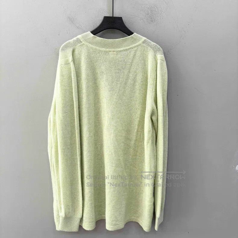 Hermes Hermes Cashmere Green Top, V Neck Long Sleeve Knit Size XS / US 0-2 / IT 36-38 - 2 Thumbnail