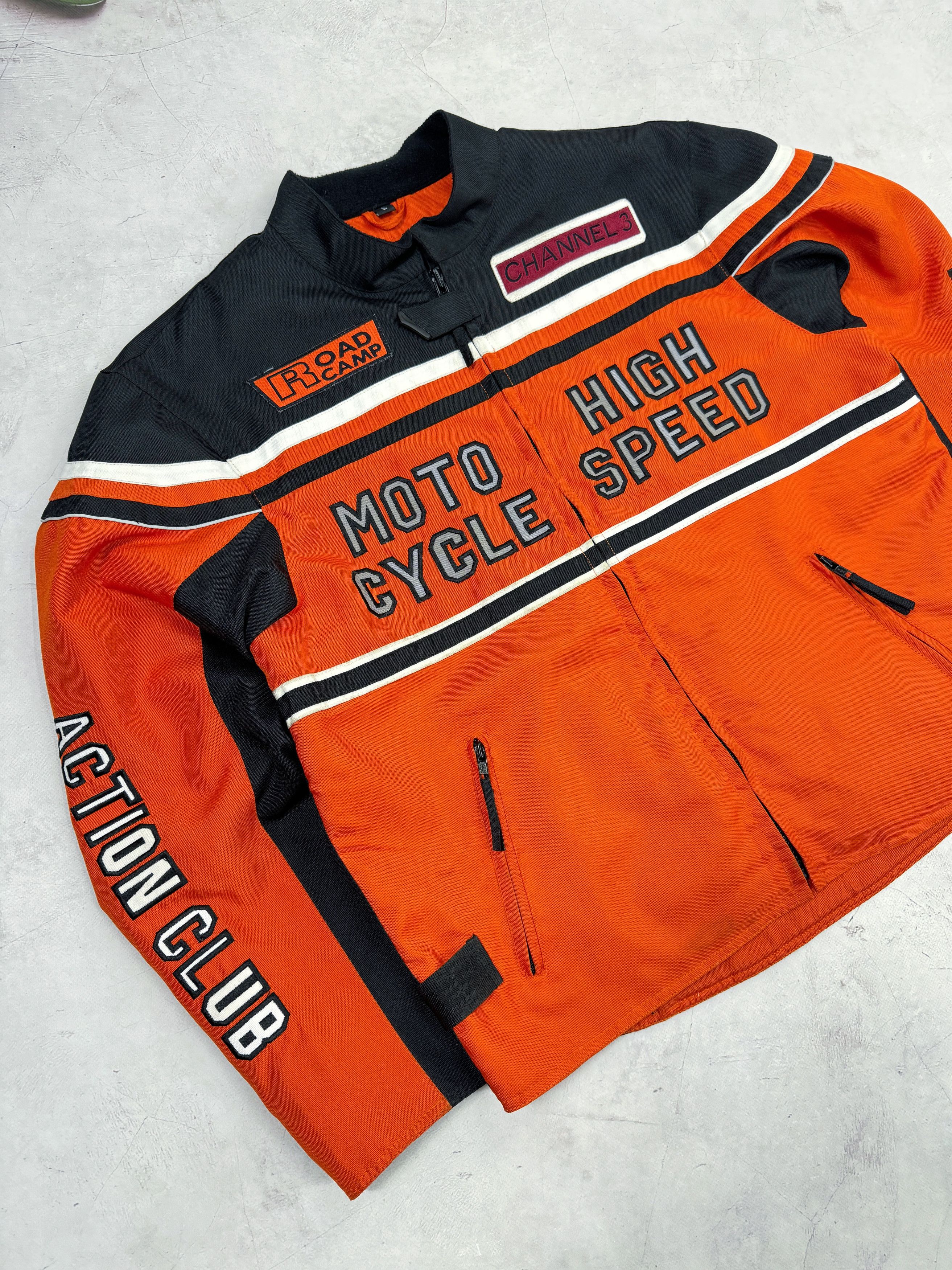 Vintage Moto High Cycle Speed Racing Jacket Road Camp Race-99 Size US L / EU 52-54 / 3 - 3 Thumbnail