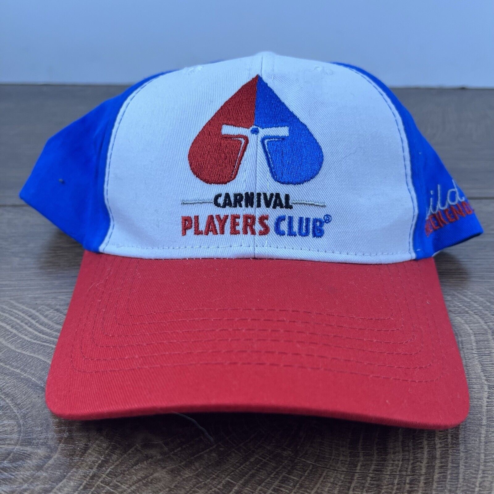 Other Carnival Players Club Hat White Cap Hat Adjustable Hat White Size ONE SIZE - 1 Thumbnail