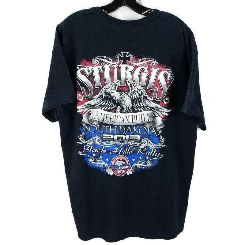 Gildan Sturgis Black Hills Rally T Shirt Mens XL 73rd Annual 2013 Size US XL / EU 56 / 4 - 1 Thumbnail