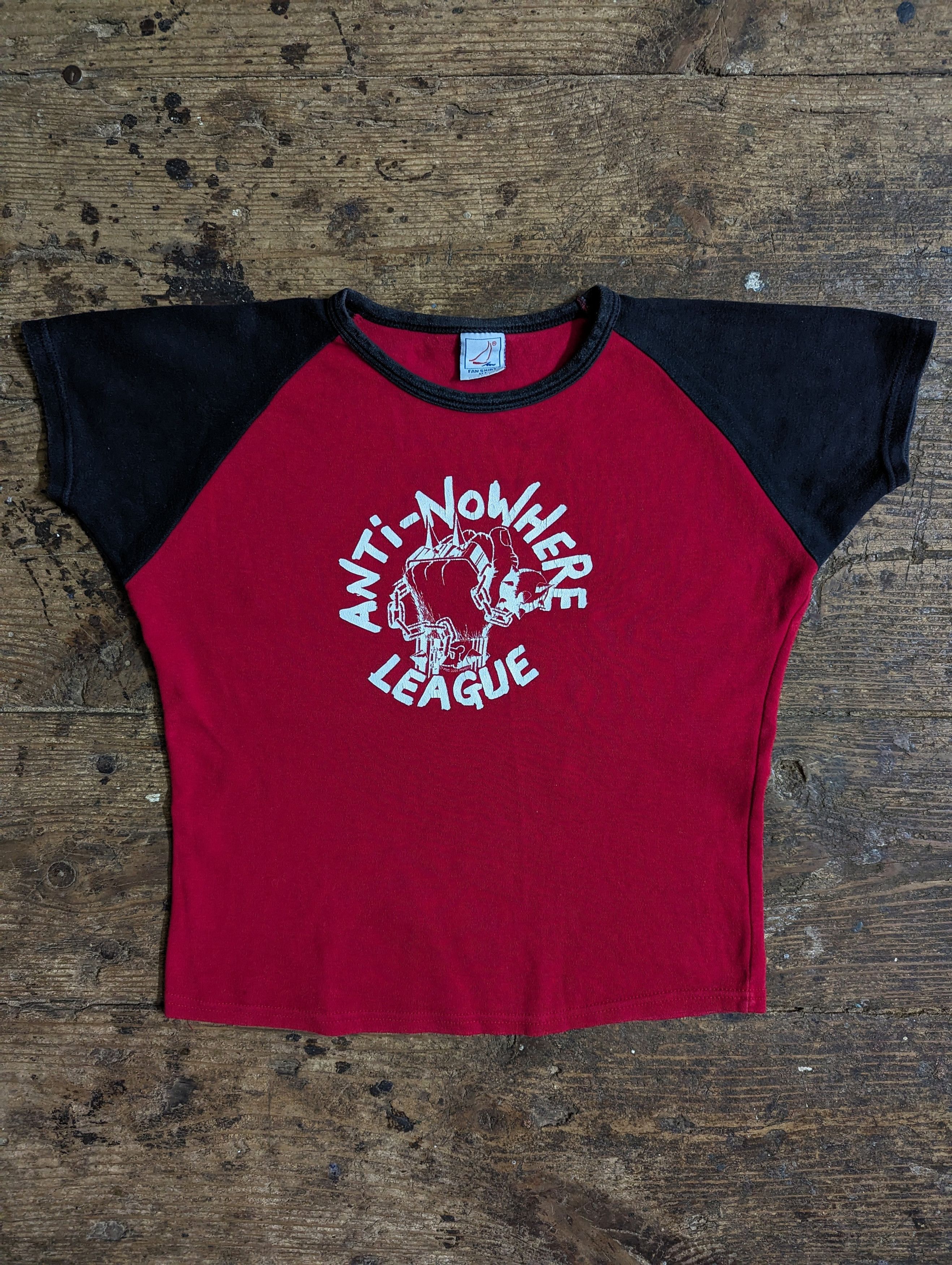 Vintage Rare! 2005 Anti-Nowhere League Mace Logo T Shirt Top Size M / US 6-8 / IT 42-44 - 2 Thumbnail