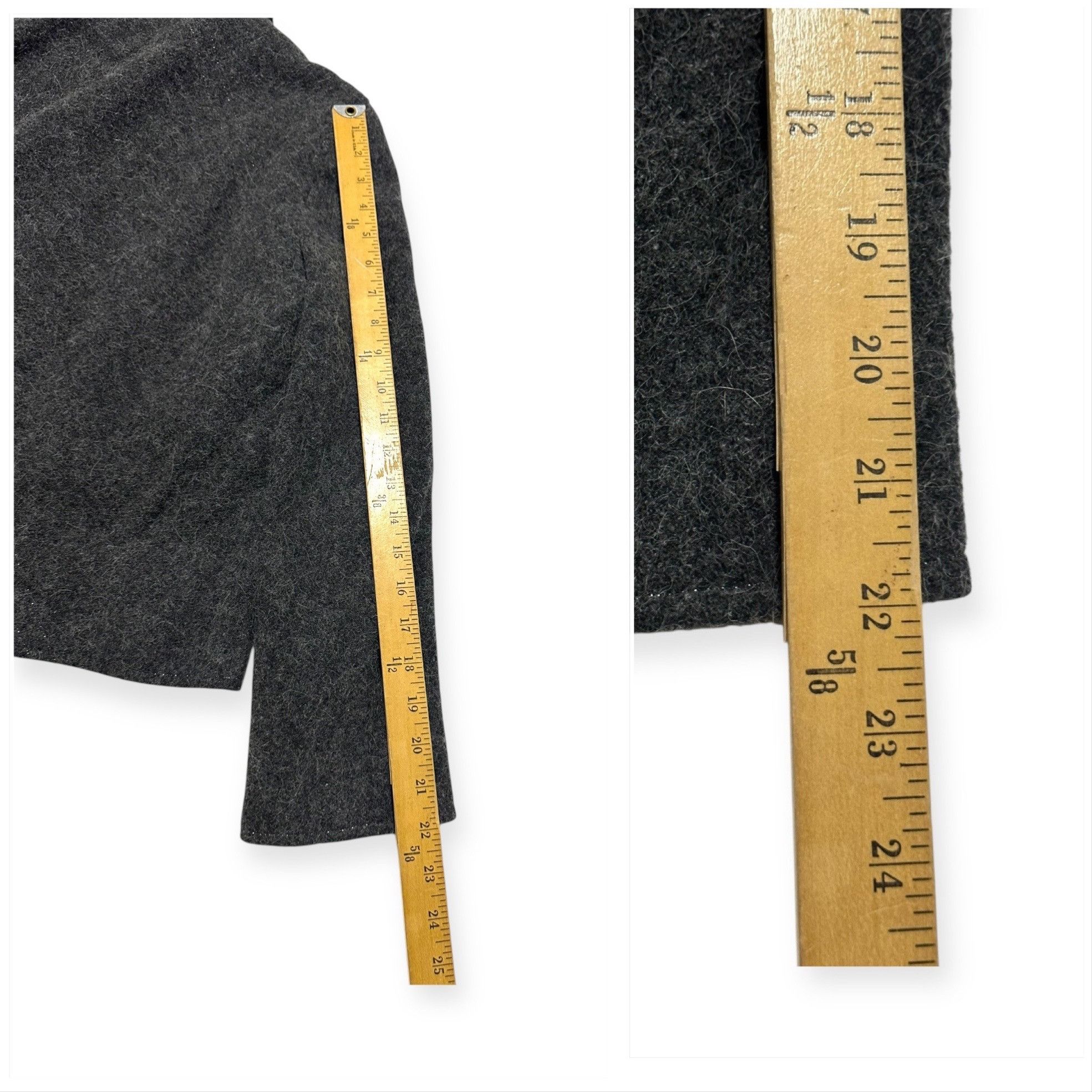 Nina Ricci Vintage Nina Ricci Gray Wool Blend Jacket, Size 42 FR Size M / US 6-8 / IT 42-44 - 13 Thumbnail