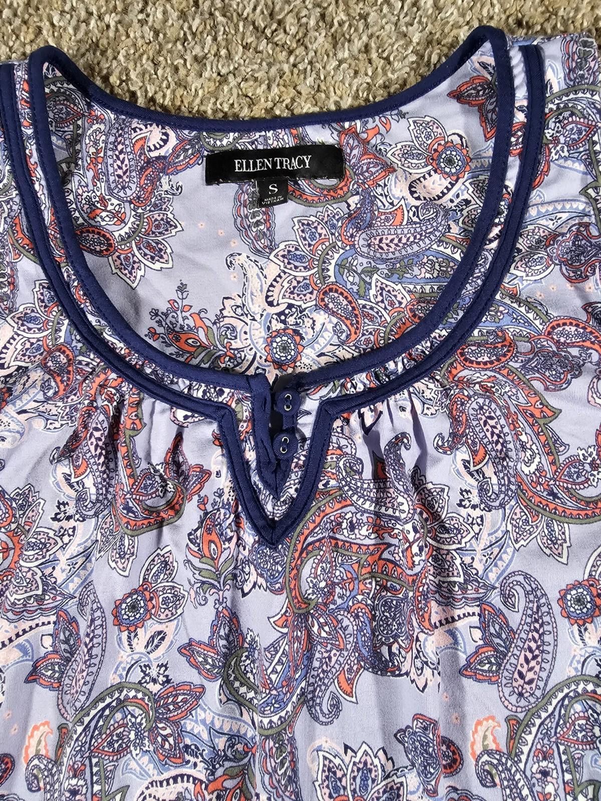 Other Ellen Tracy Small Paisley Dress Size S / US 4 / IT 40 - 2 Thumbnail