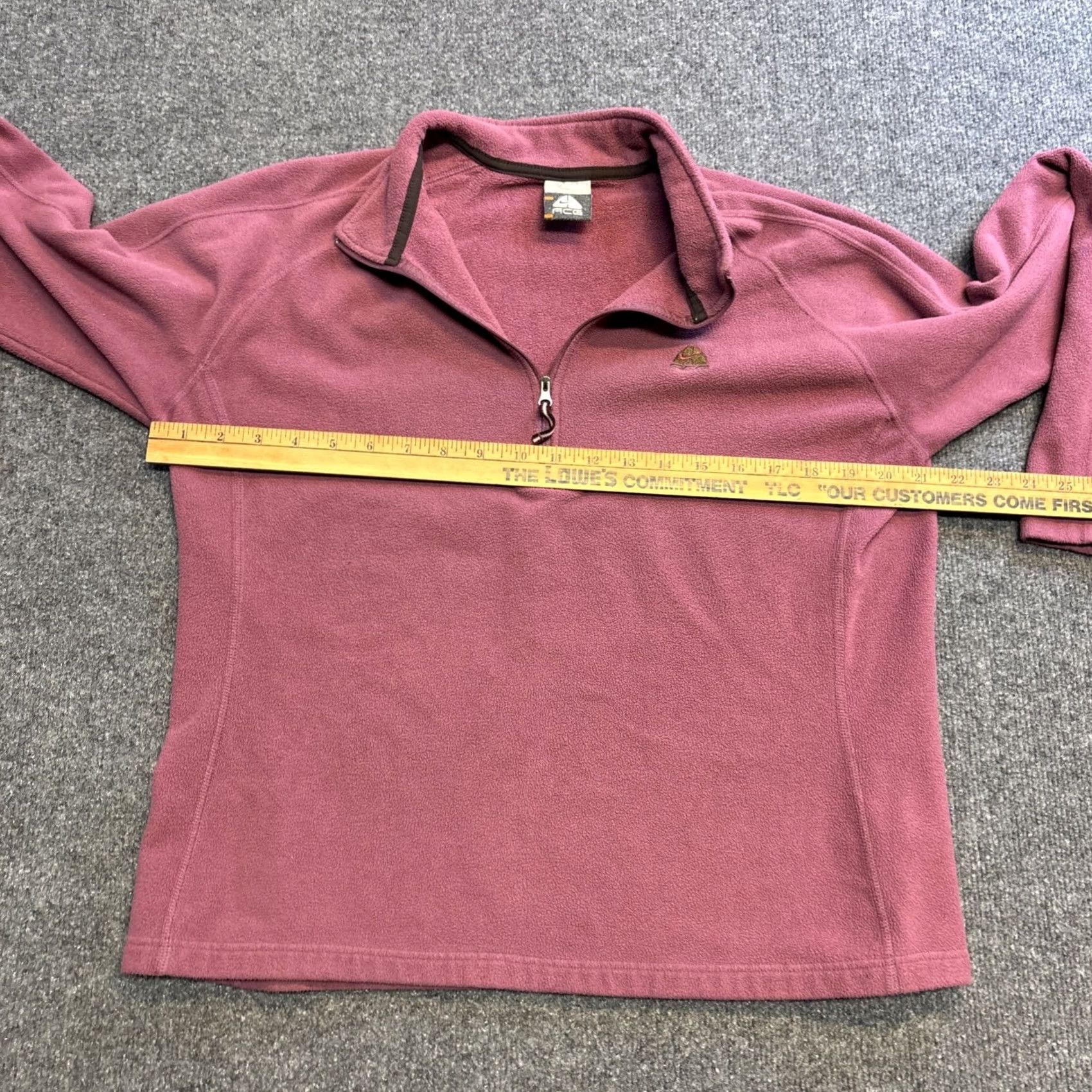 Nike Nike Pullover Womens XL Purple ACG Fit Therma Fleece 1/4 Zip Hiking Top Size XL / US 12-14 / IT 48-50 - 4 Thumbnail