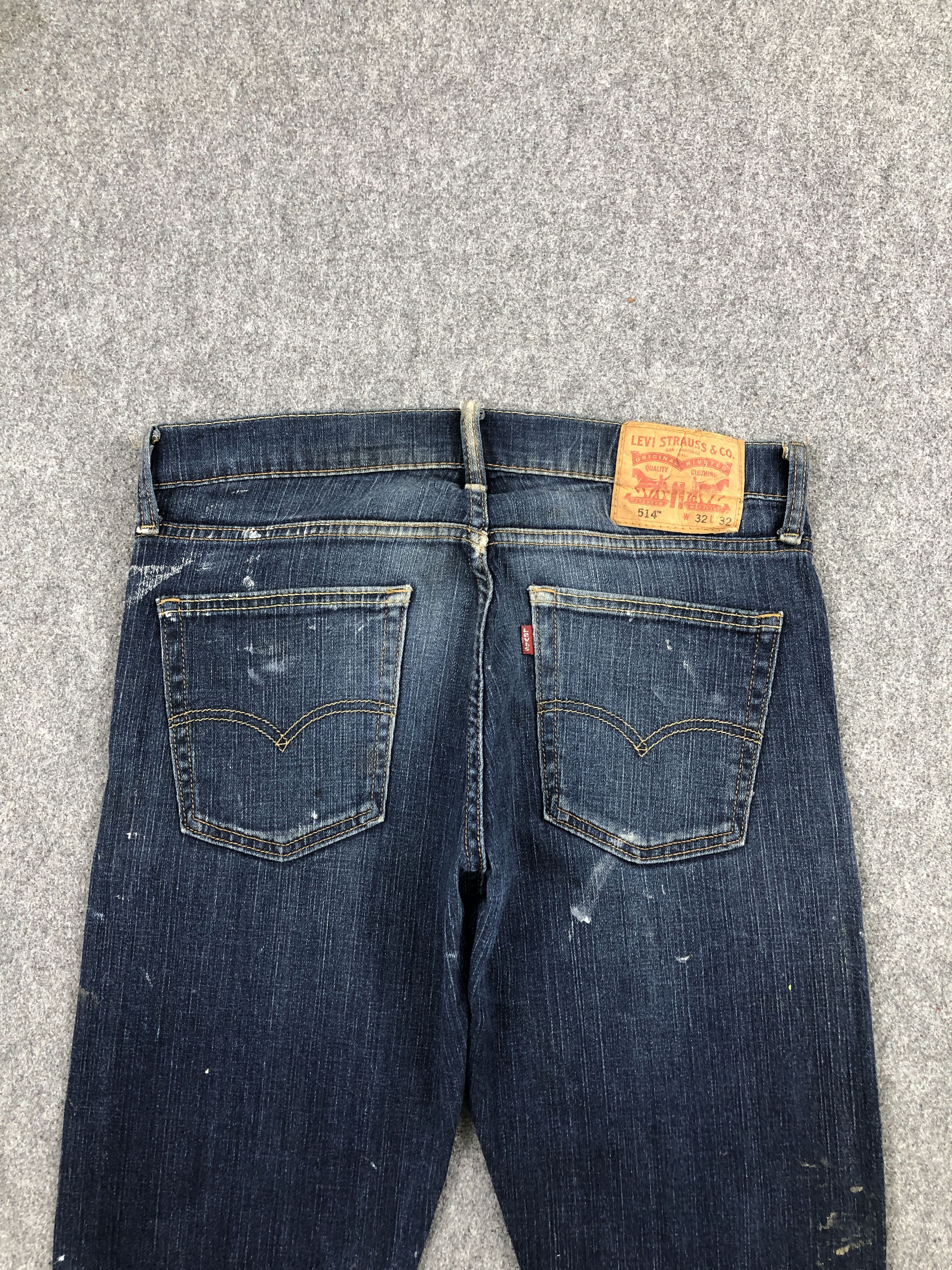 Levi's Vintage Levis 514 Paint Splatter Blue Jeans DP2431 Size US 30 / EU 46 - 4 Thumbnail