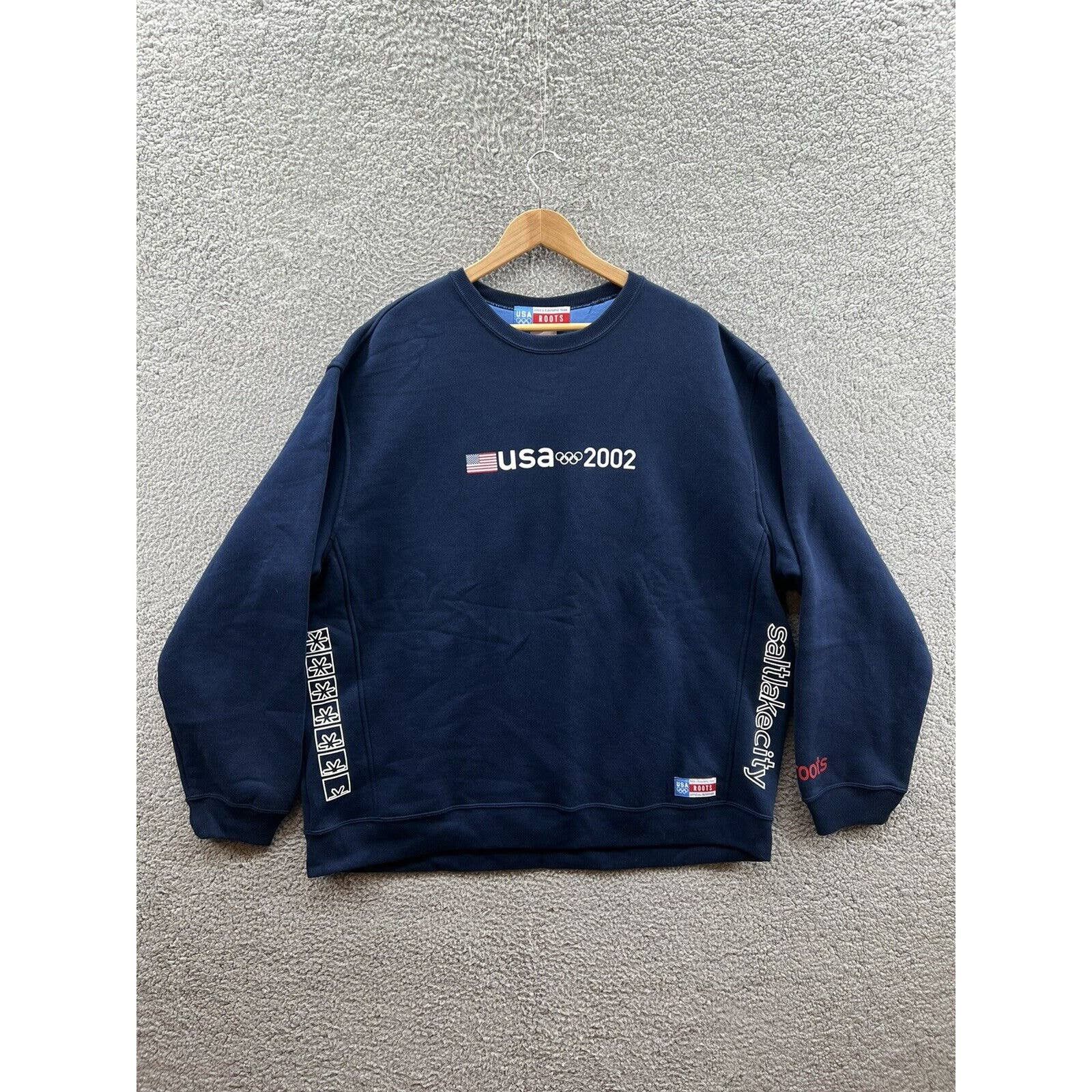 Vtg 2002 Roots Winter Olympics Salt Lake City Sweatshirt XXL