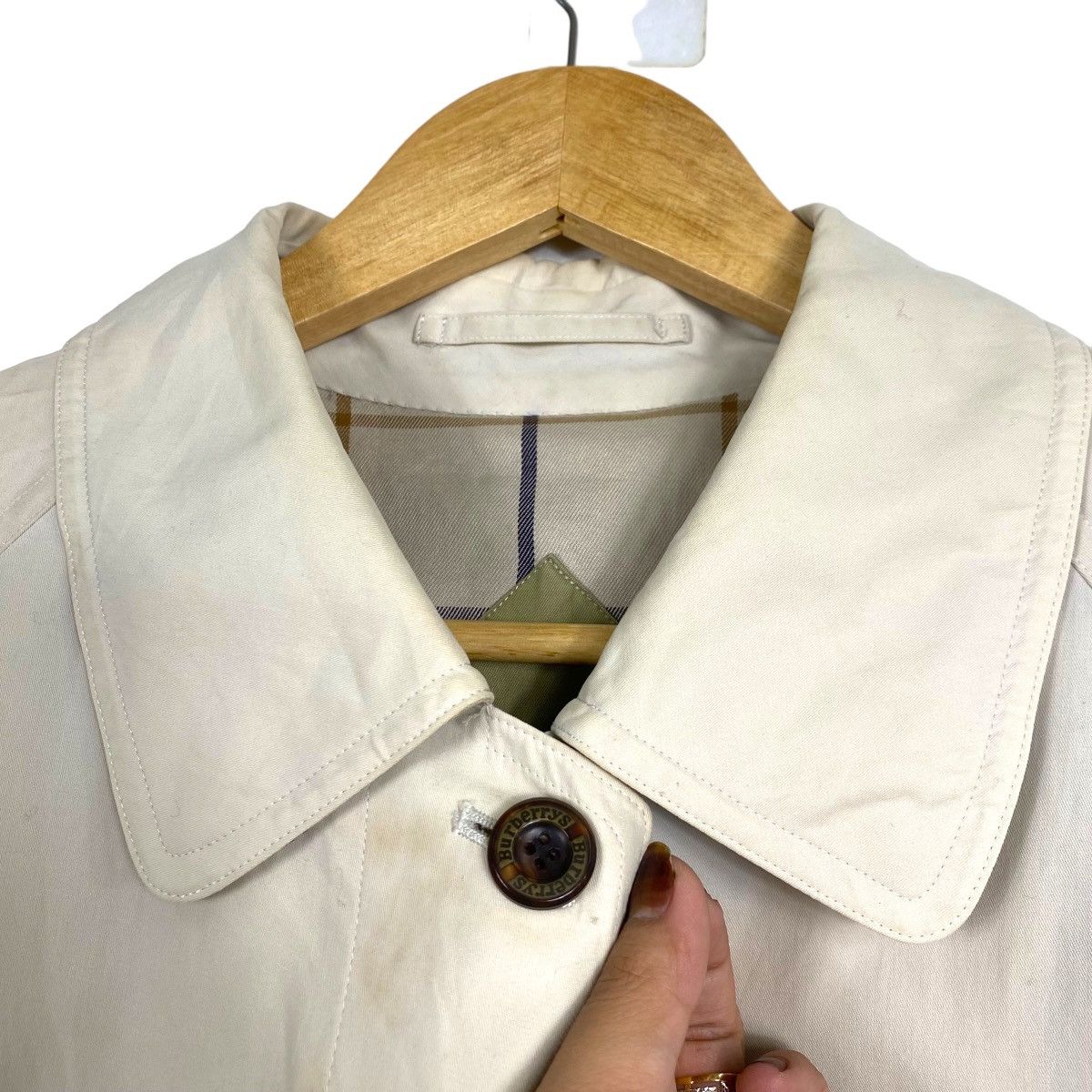 Burberry × Vintage Vintage Burberrys novacheckered inner Size L / US 10 / IT 46 - 6 Thumbnail