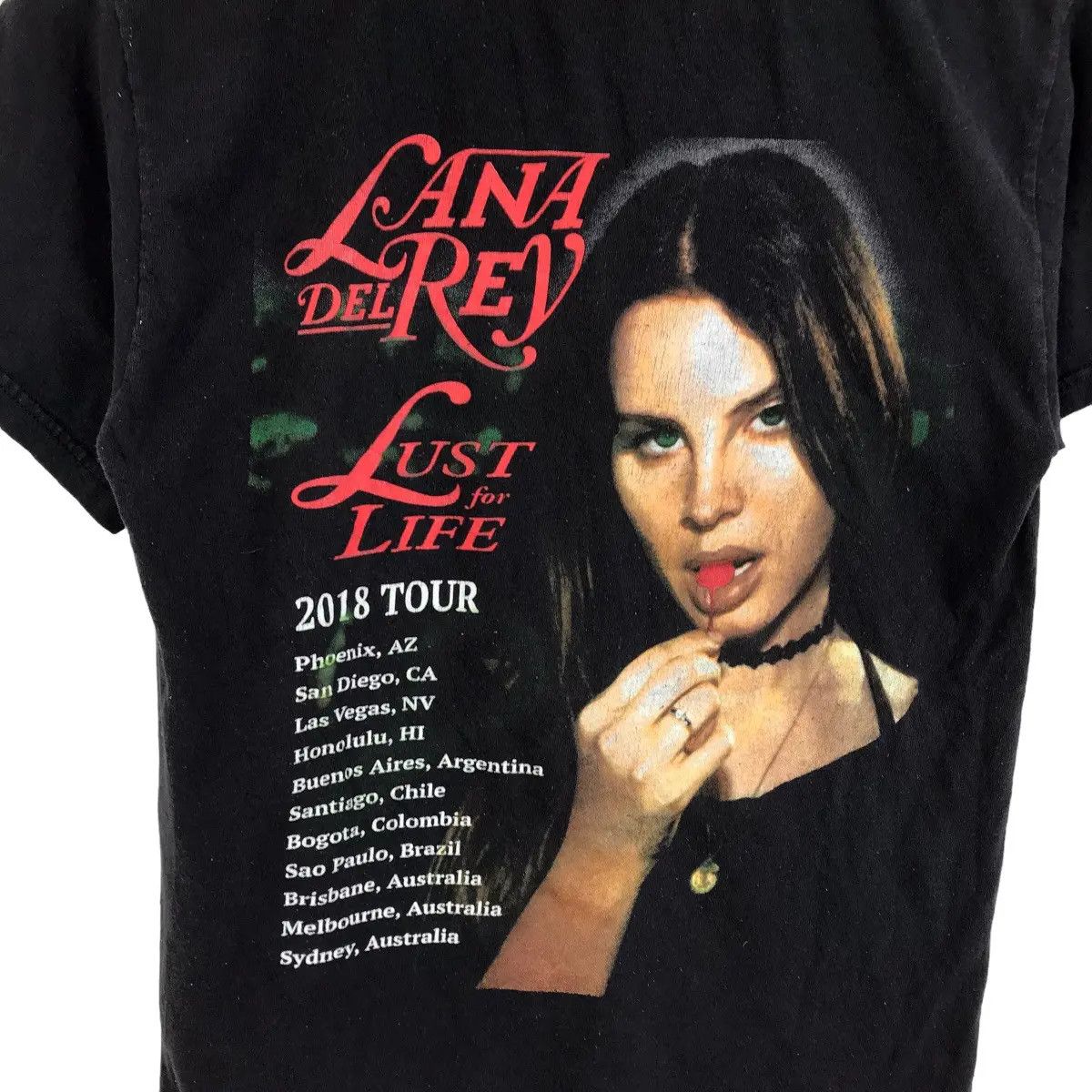 Band Tees LANA DEL REY Lust For Life Tour Summer Bummer Tee Shirt Size XS / US 0-2 / IT 36-38 - 6 Thumbnail