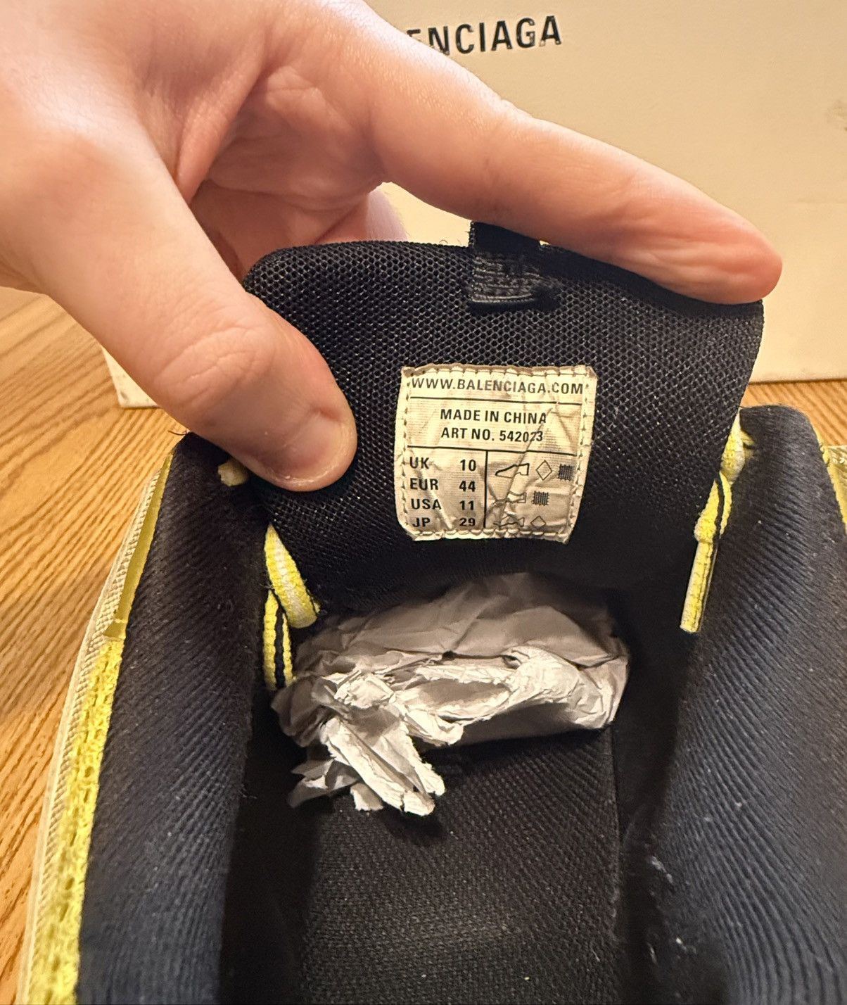 Balenciaga Balenciaga Track Sneaker (Yellow/Grey) Size US 11 / EU 44 - 8 Thumbnail