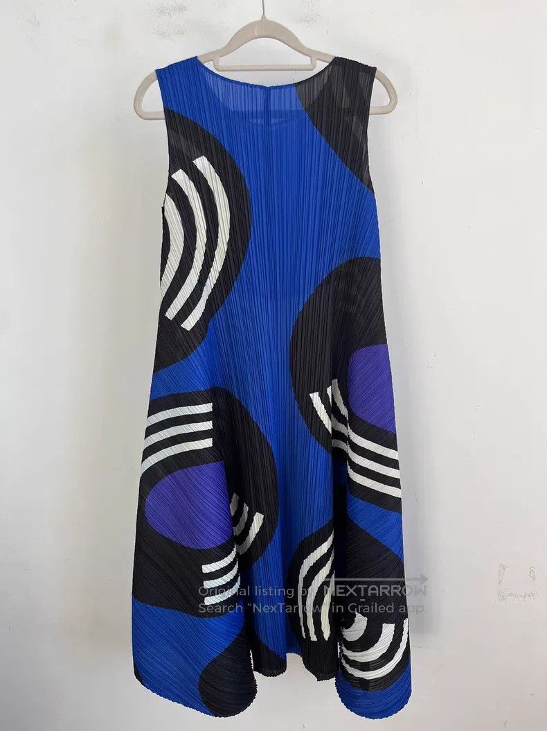 Issey Miyake Issey Miyake Blue Dress Size S / US 4 / IT 40 - 2 Thumbnail