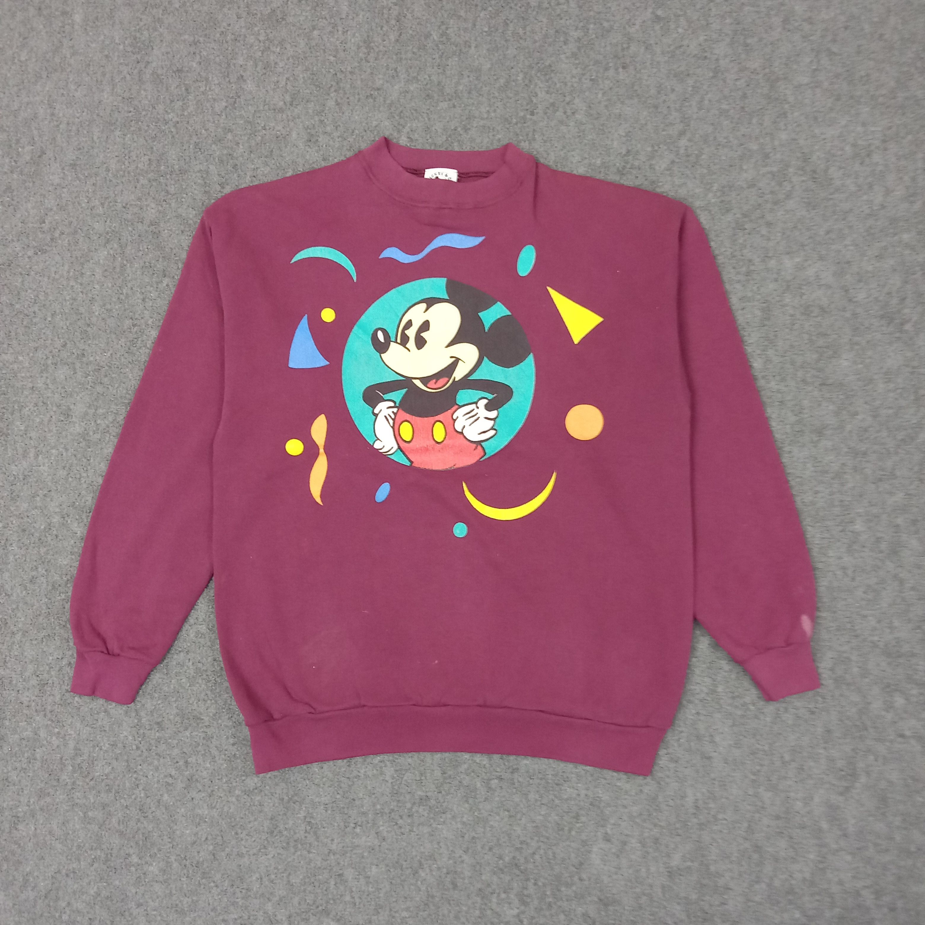 Mickey Mouse Mickey Mouse Cartoon Movie Disney Sweatshirt C255N18 Size US M / EU 48-50 / 2 - 1 Thumbnail