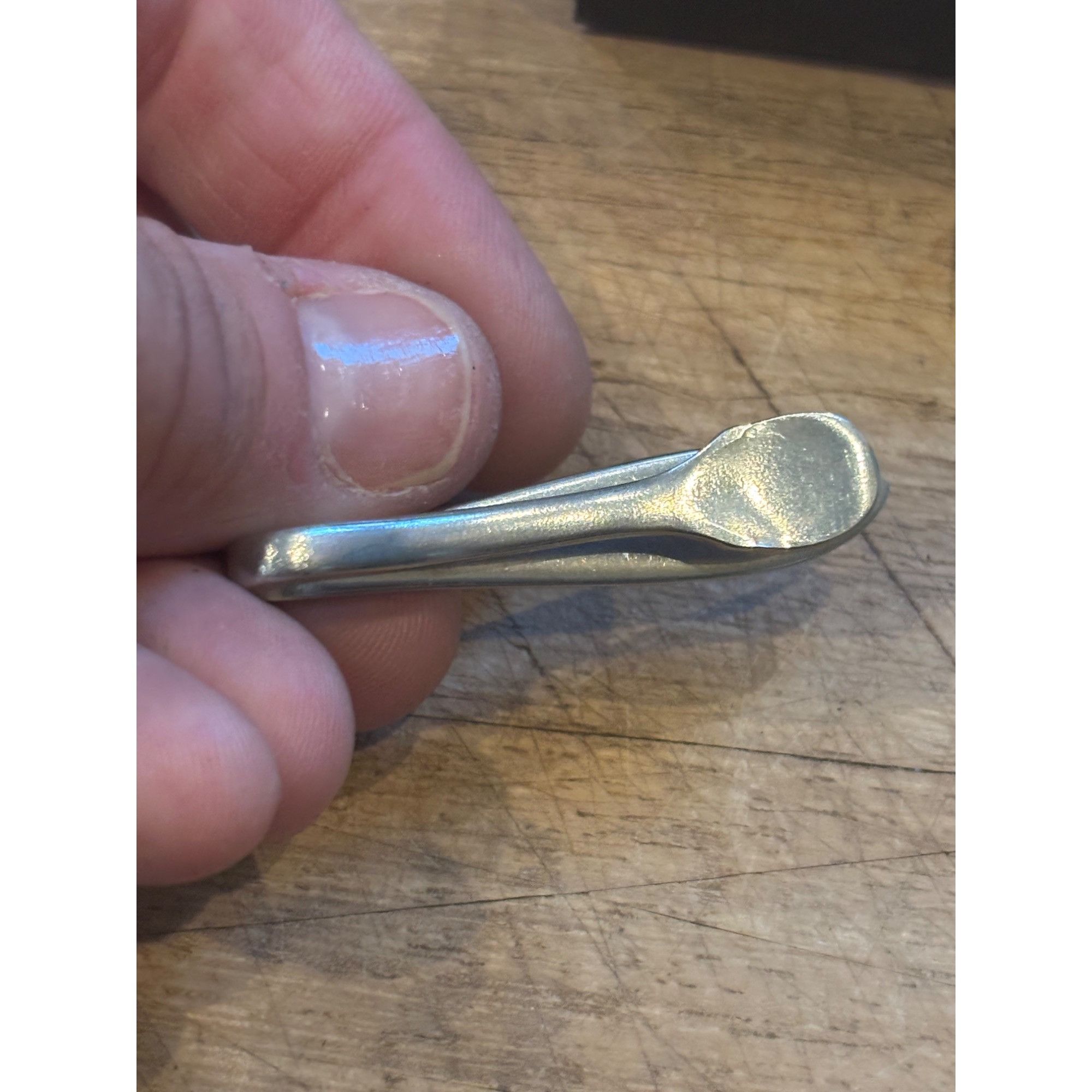 Other Sterling Silver Floral Design Tie Clip Size ONE SIZE - 2 Thumbnail
