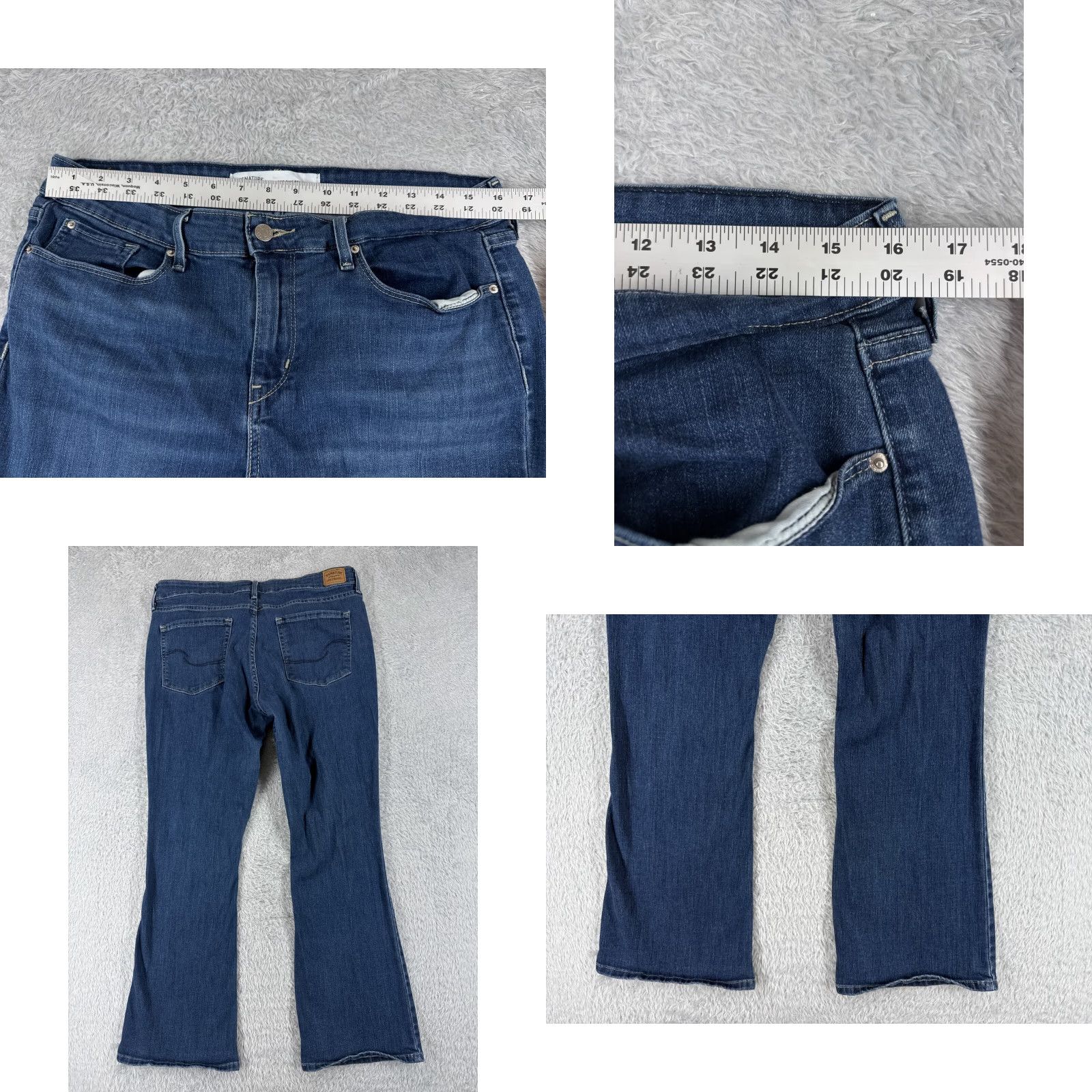 Levi's Levis Jeans Womens 32 Blue Denim Boot Cut Mid Rise Cotton Blend 31x28 Size 24" / US 00 / IT 34 - 9 Thumbnail