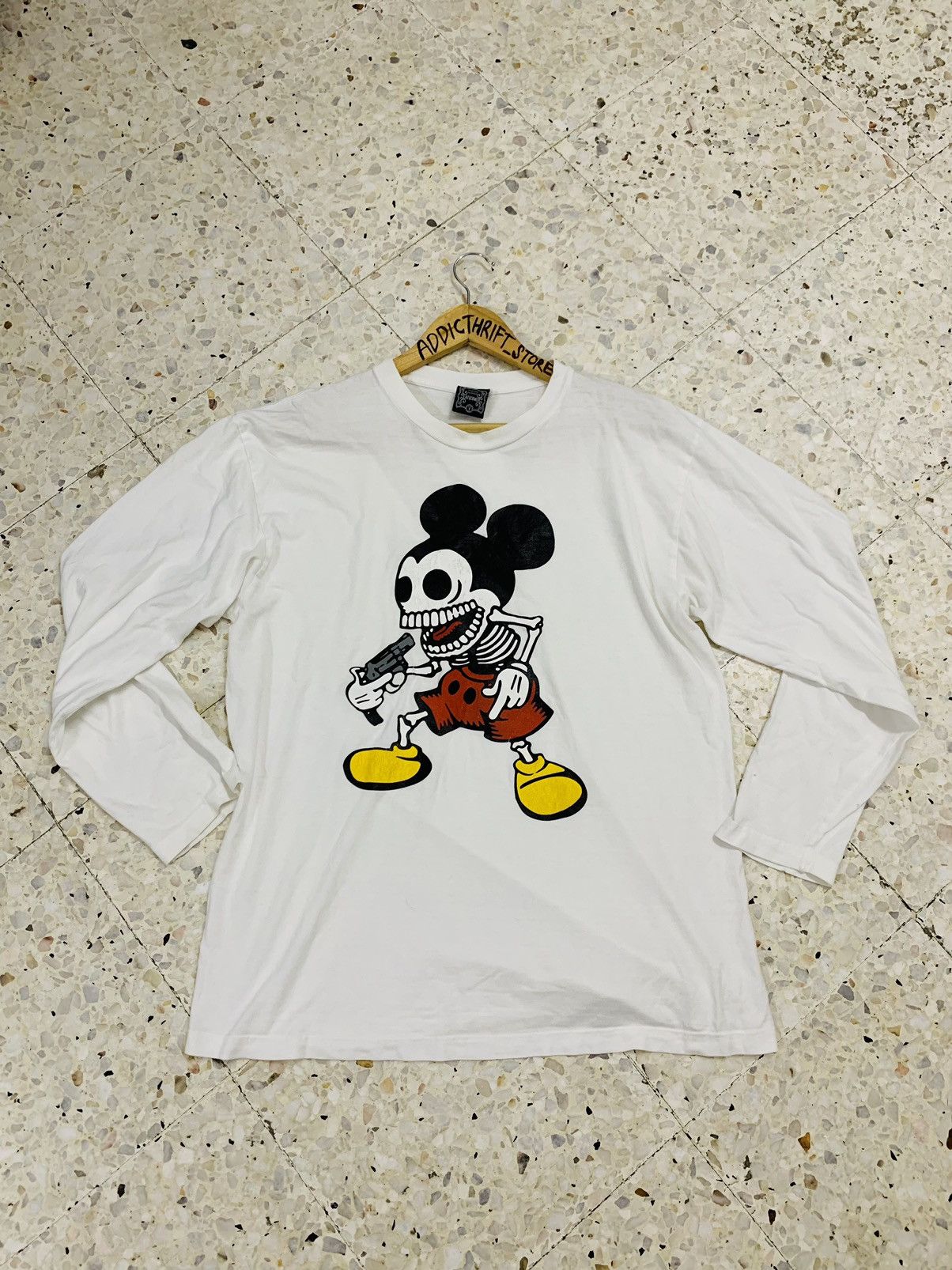 Vintage VINTAGE LATECOMER X MICKEY MOUSE DISTRESSED Size US XL / EU 56 / 4 - 1 Thumbnail