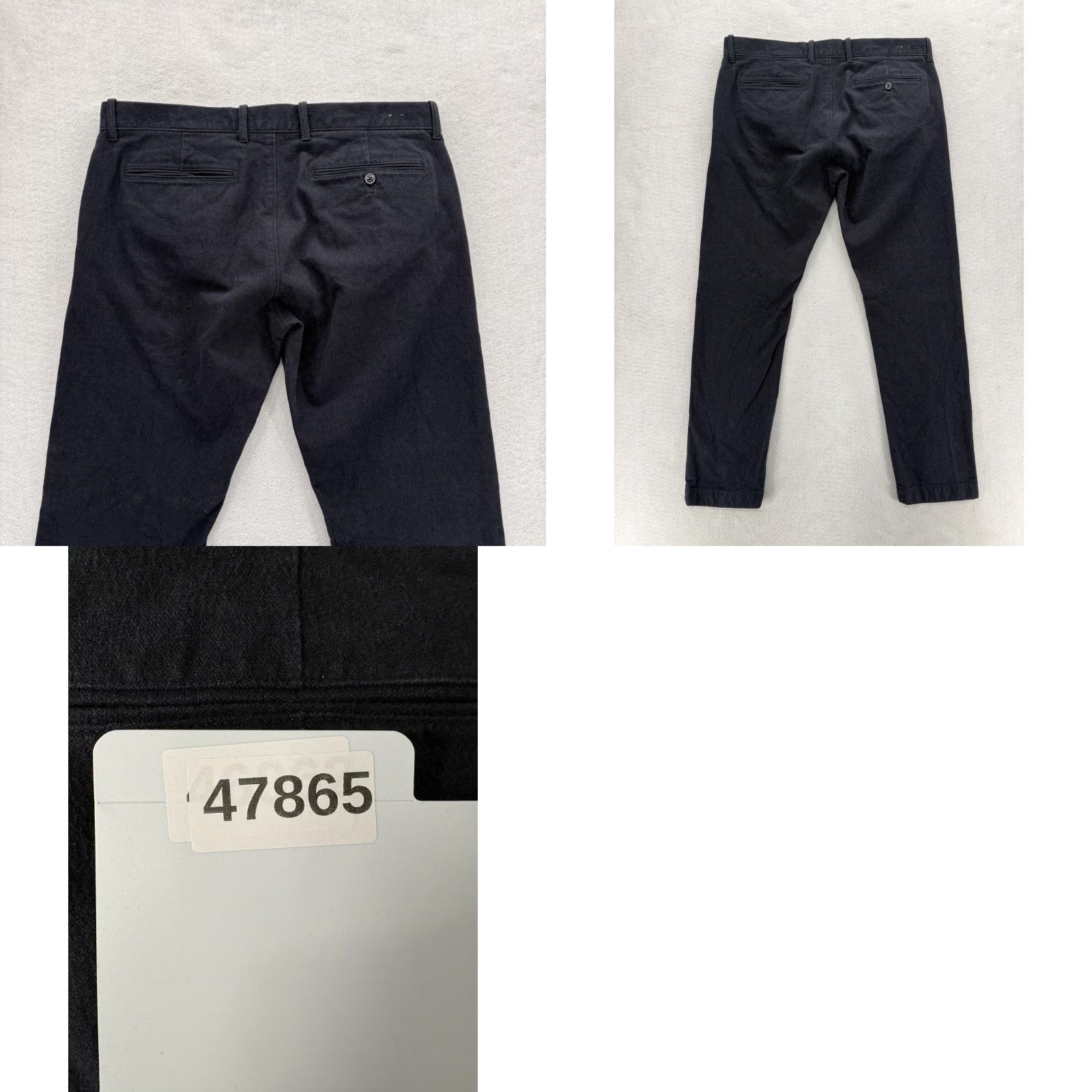 J.Crew J.Crew 484 Slim Pants Mens 35x32 Navy Blue Stretch Chino Casual Brushed Twill Size US 35 - 9 Thumbnail