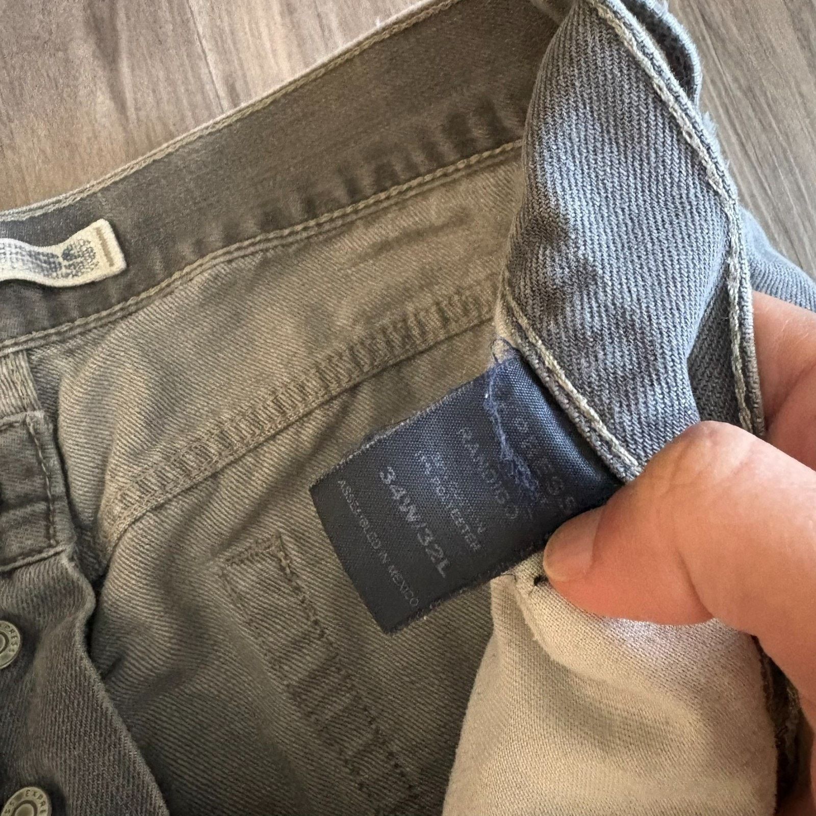 Express × Vintage Vintage Y2K Express Jeans Mens Size 34x31 Randigo Button Fly Size US 34 / EU 50 - 5 Thumbnail