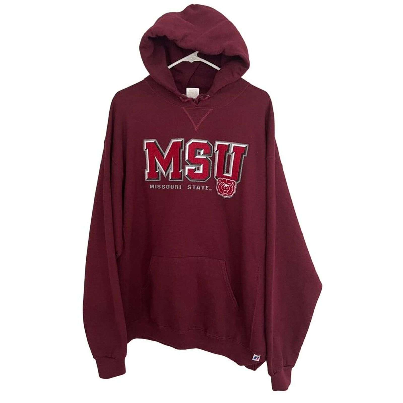Russell Athletic Missouri State University Adult XL Bears Hoodie Embroidered Size US XL / EU 56 / 4 - 1 Thumbnail