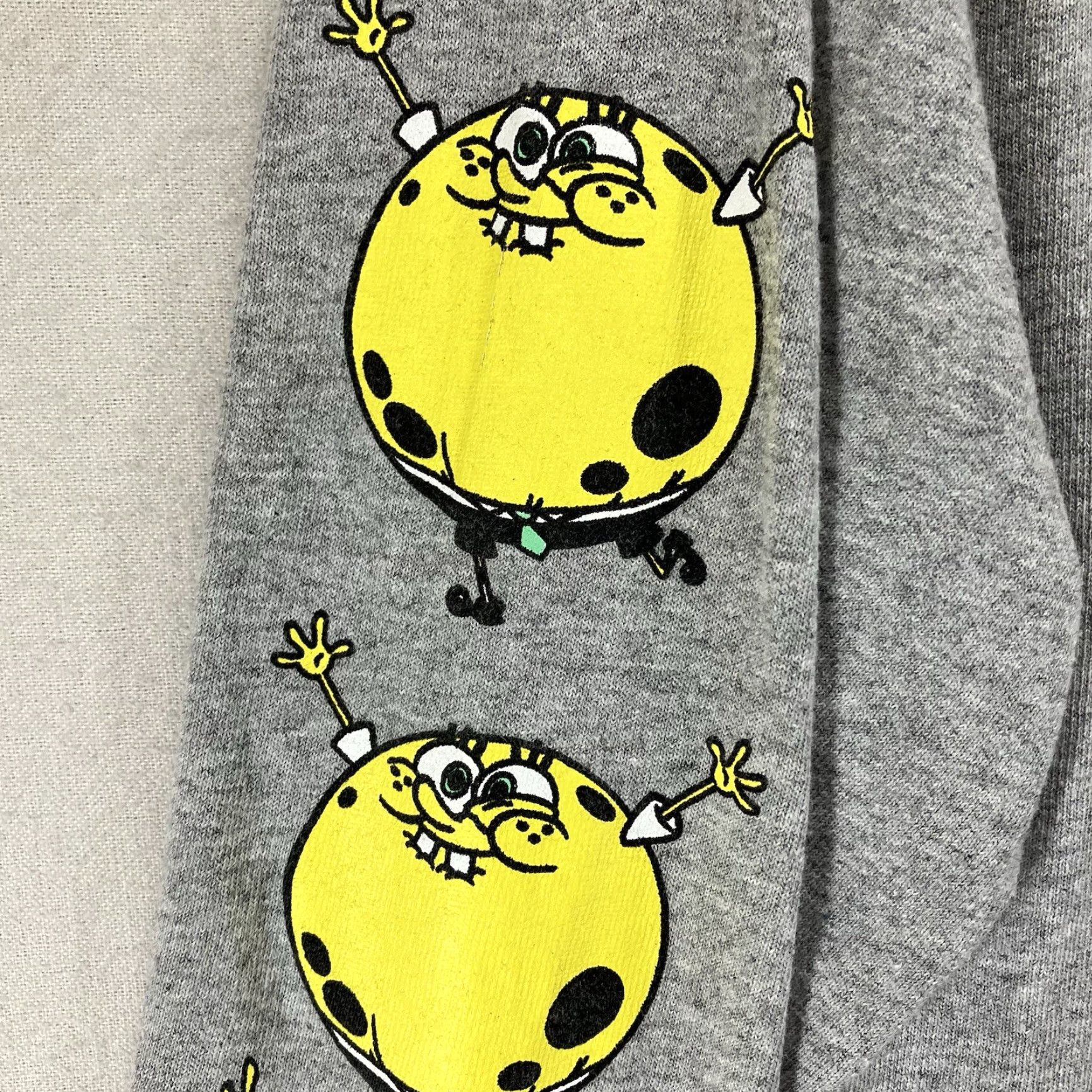 Nickelodeon Mens SpongeBob T Shirt Medium Graphic Print Long Sleeve Nickelodeon Cartoon Funny Gray Cotton Blend Crew Neck Casual Mens Size US M / EU 48-50 / 2 - 7 Thumbnail