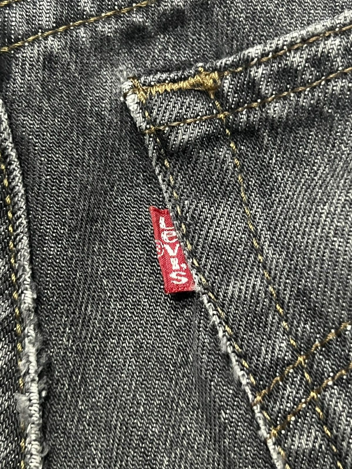 Levi's Vintage 90s Levi’s 515 - Black Mud Wash Denim Size US 29 - 14 Thumbnail